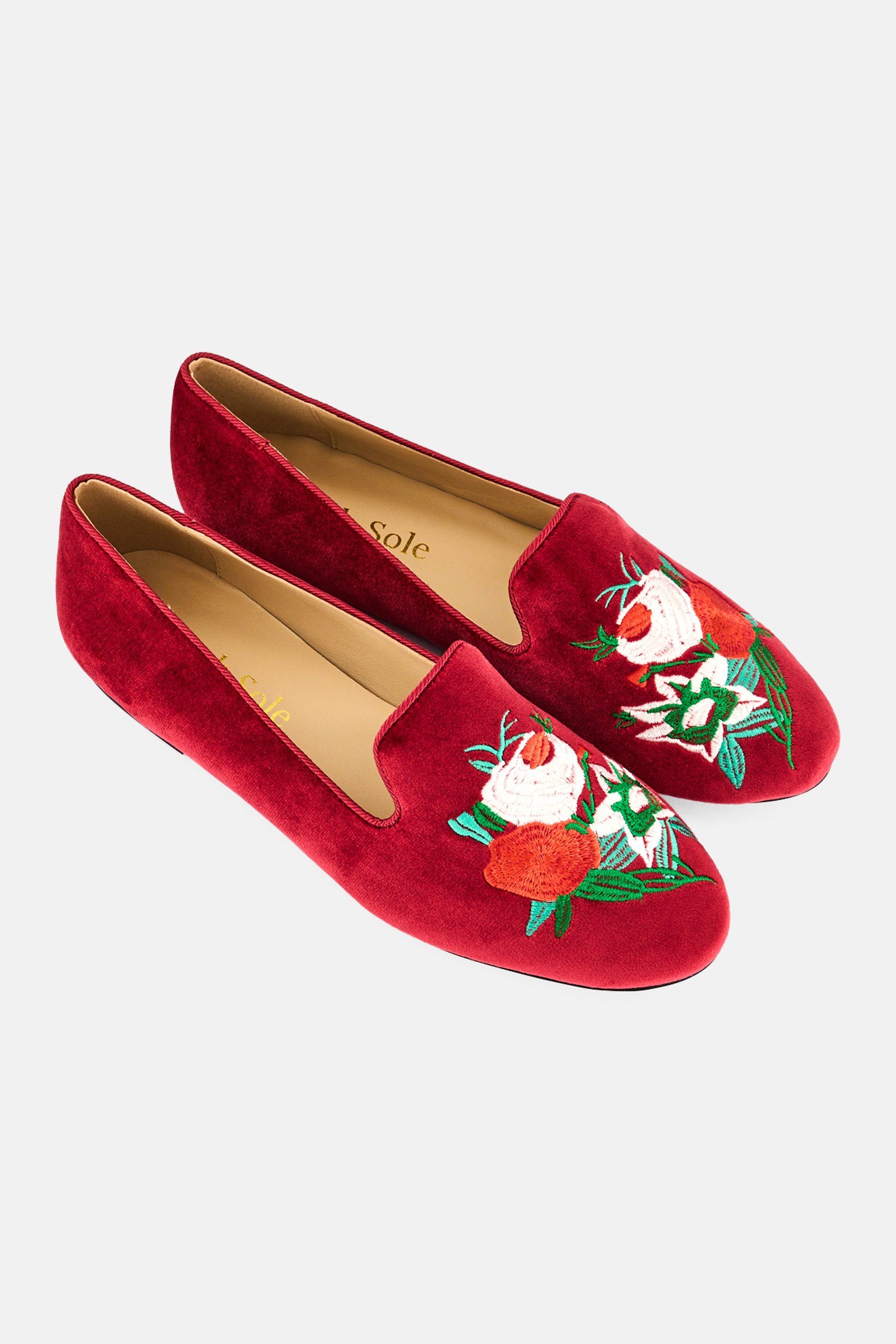 Women Hefner Slip On Flats, Burgundy