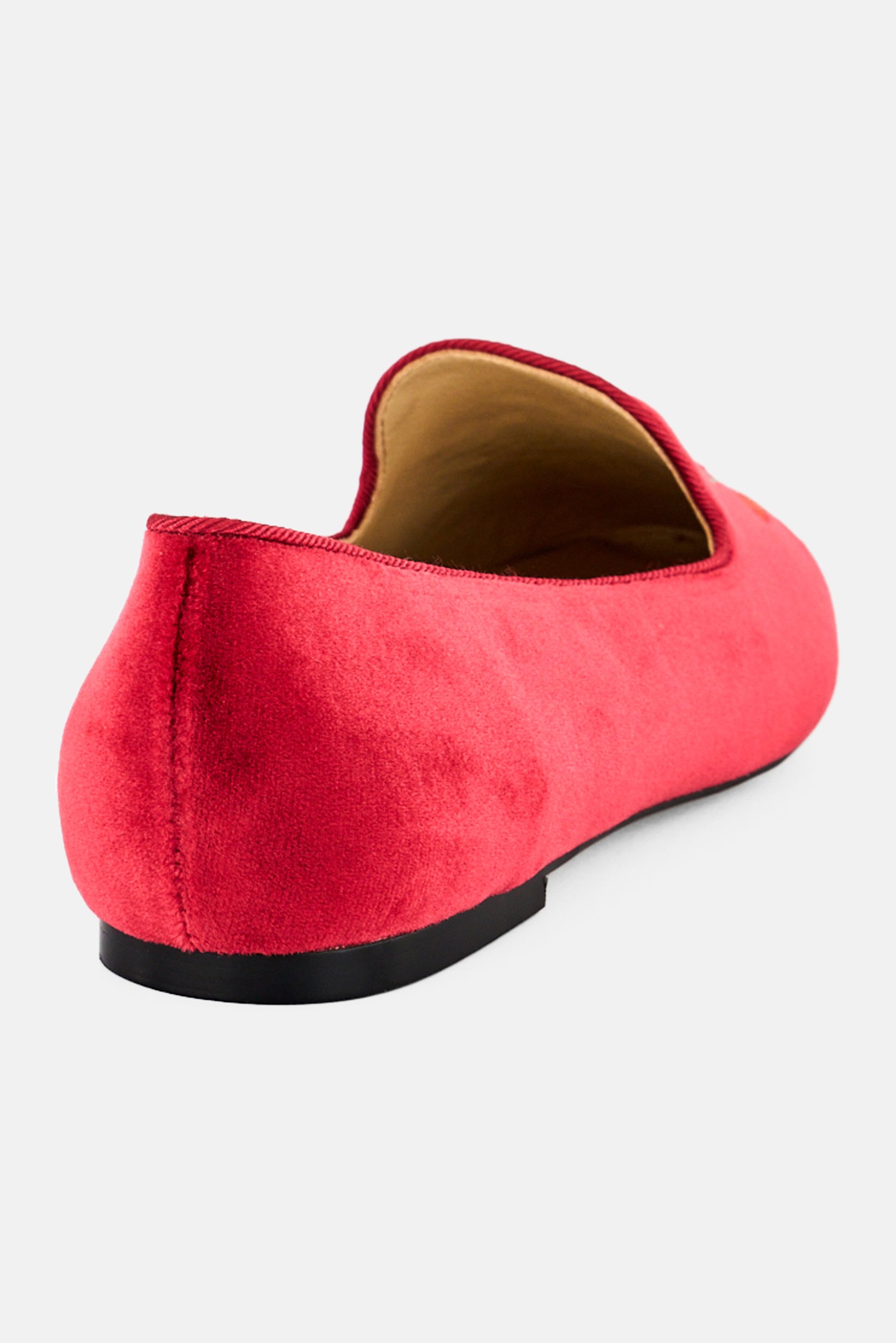 Women Hefner Slip On Flats, Burgundy