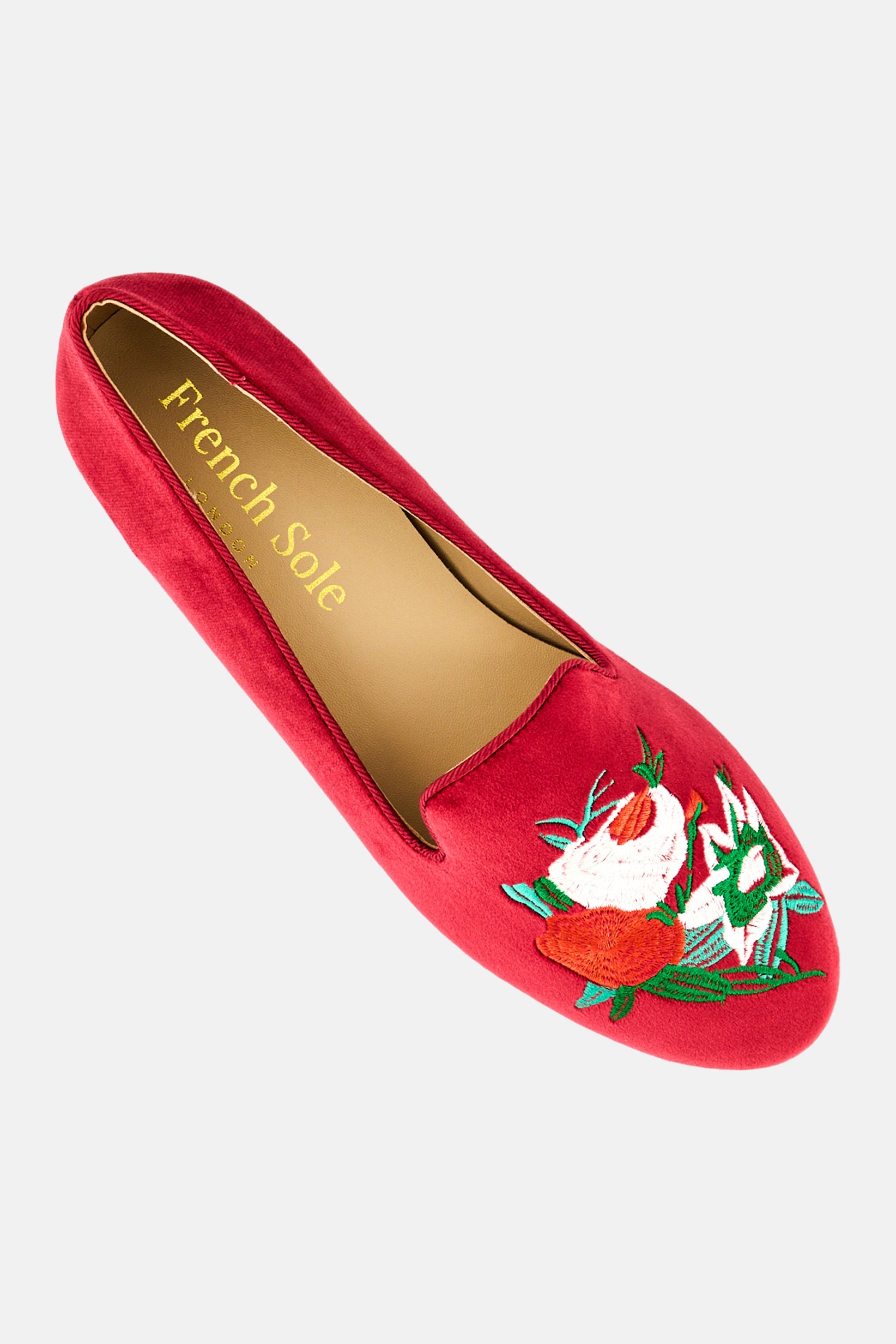 Women Hefner Slip On Flats, Burgundy