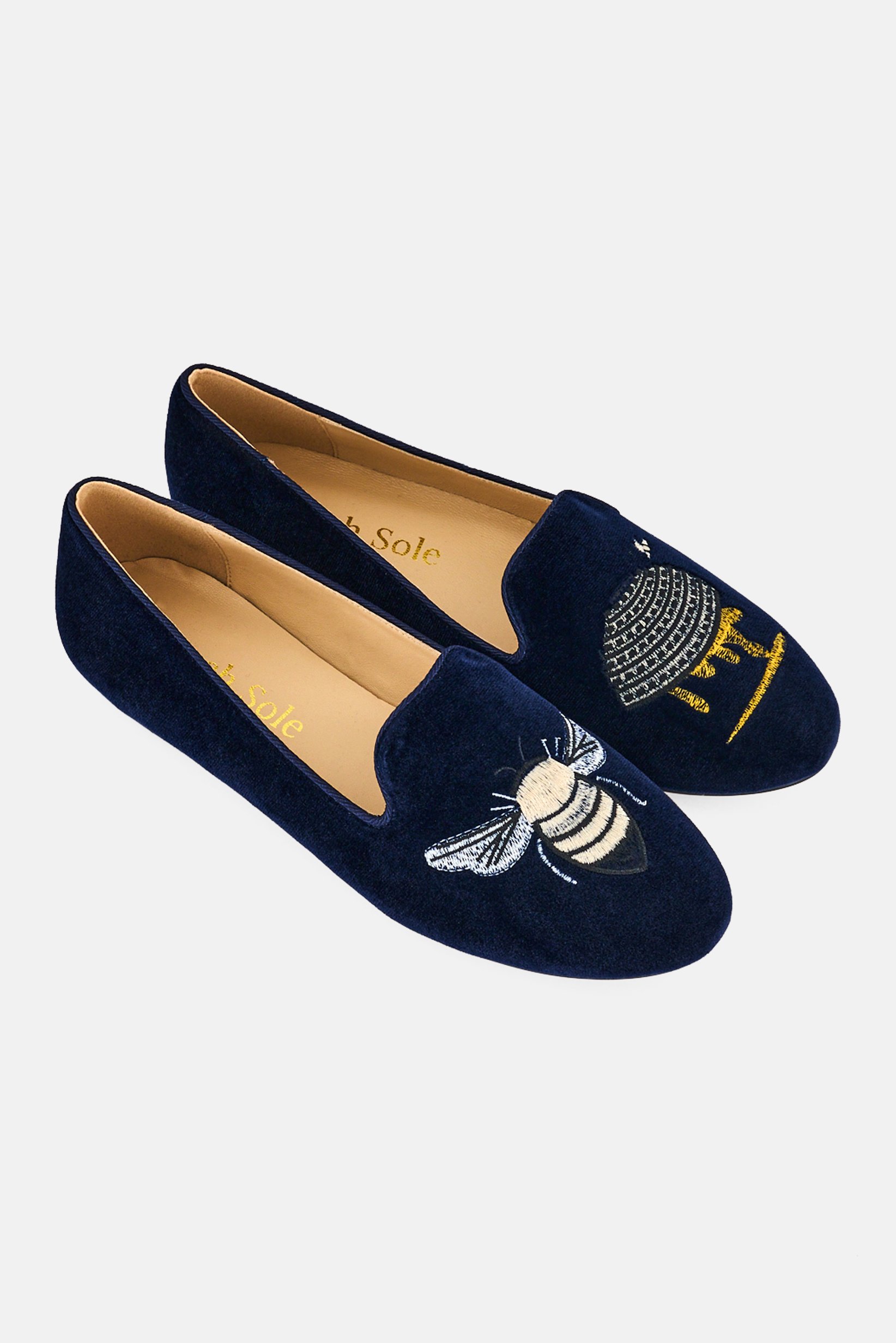 Women Maddox Slip On Flats, Navy