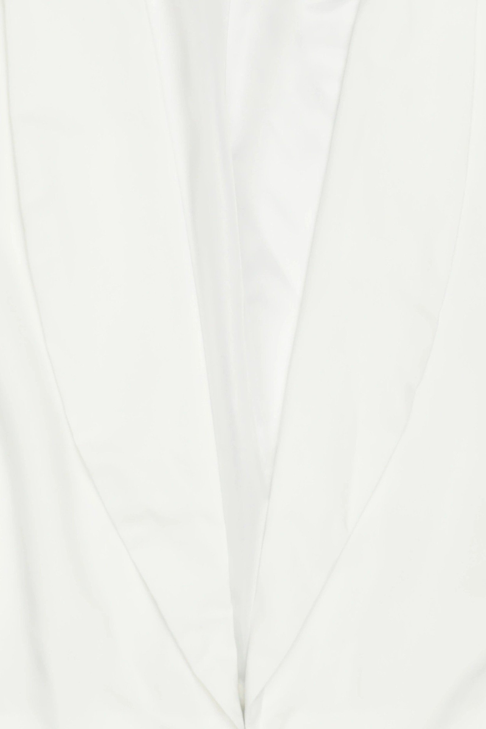 Women Plus Size Plain Crop Blazer, White