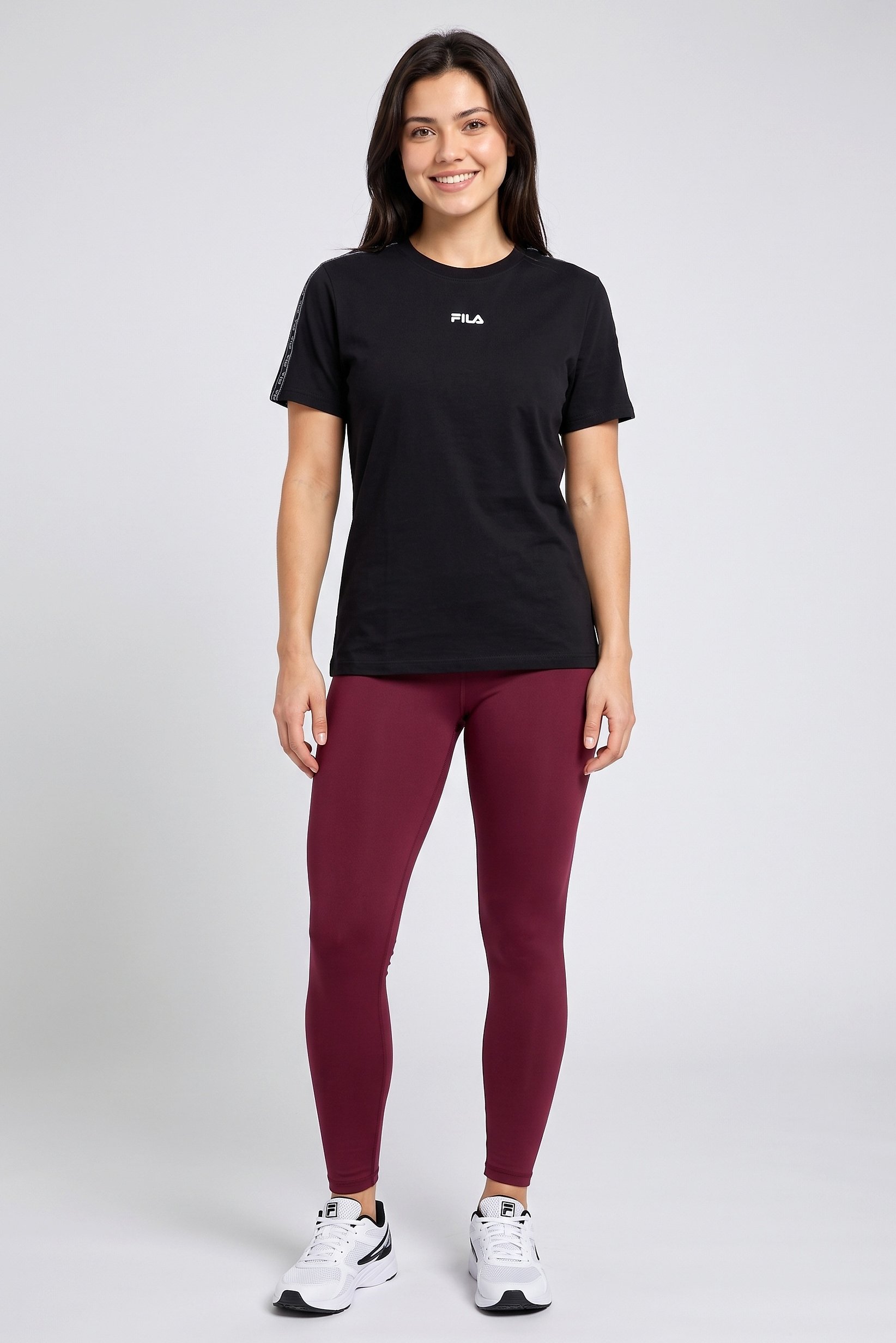 Women Boyfriend Fit Short Sleeve Outdoor T-Shirt, Black
