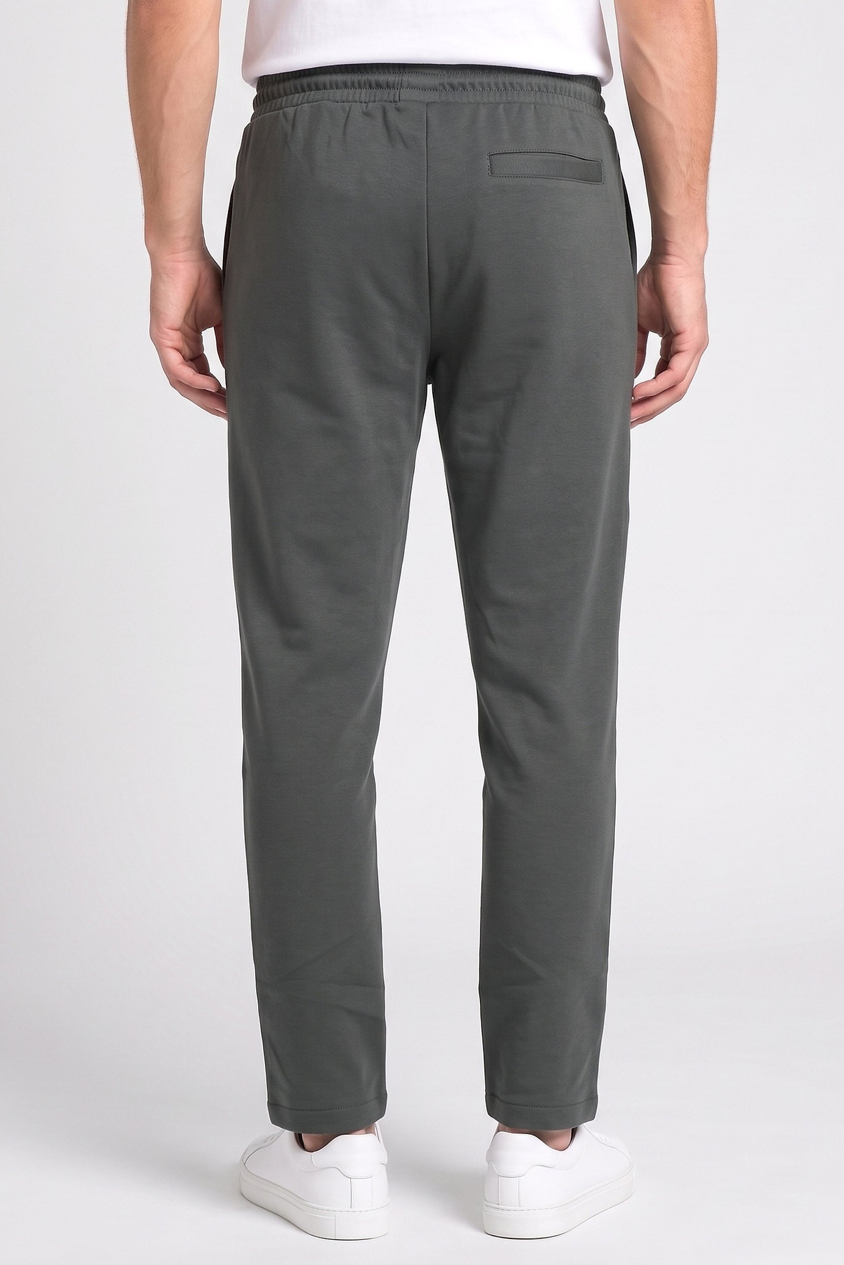 Men Regular Fit Solid Sweatpants, Forest Green