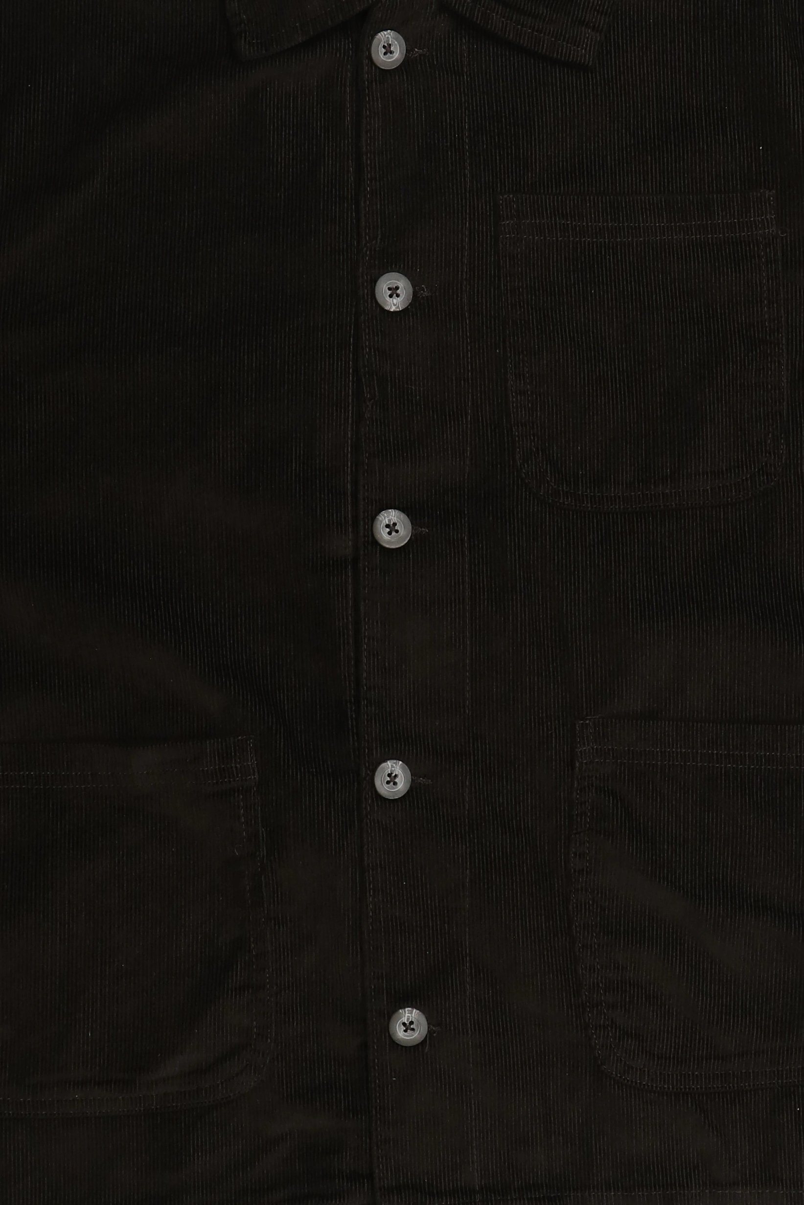 Men Corduroy Jacket Shirt, Dark Chocolate