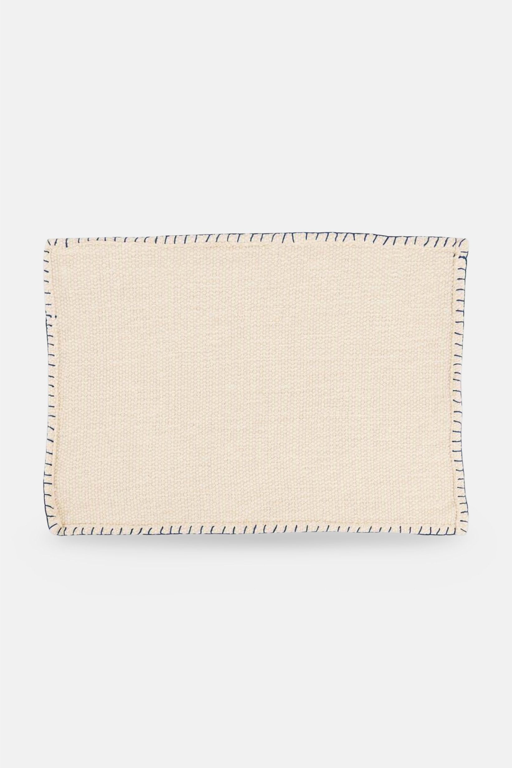 Blanket Stitched Placemat, Cream