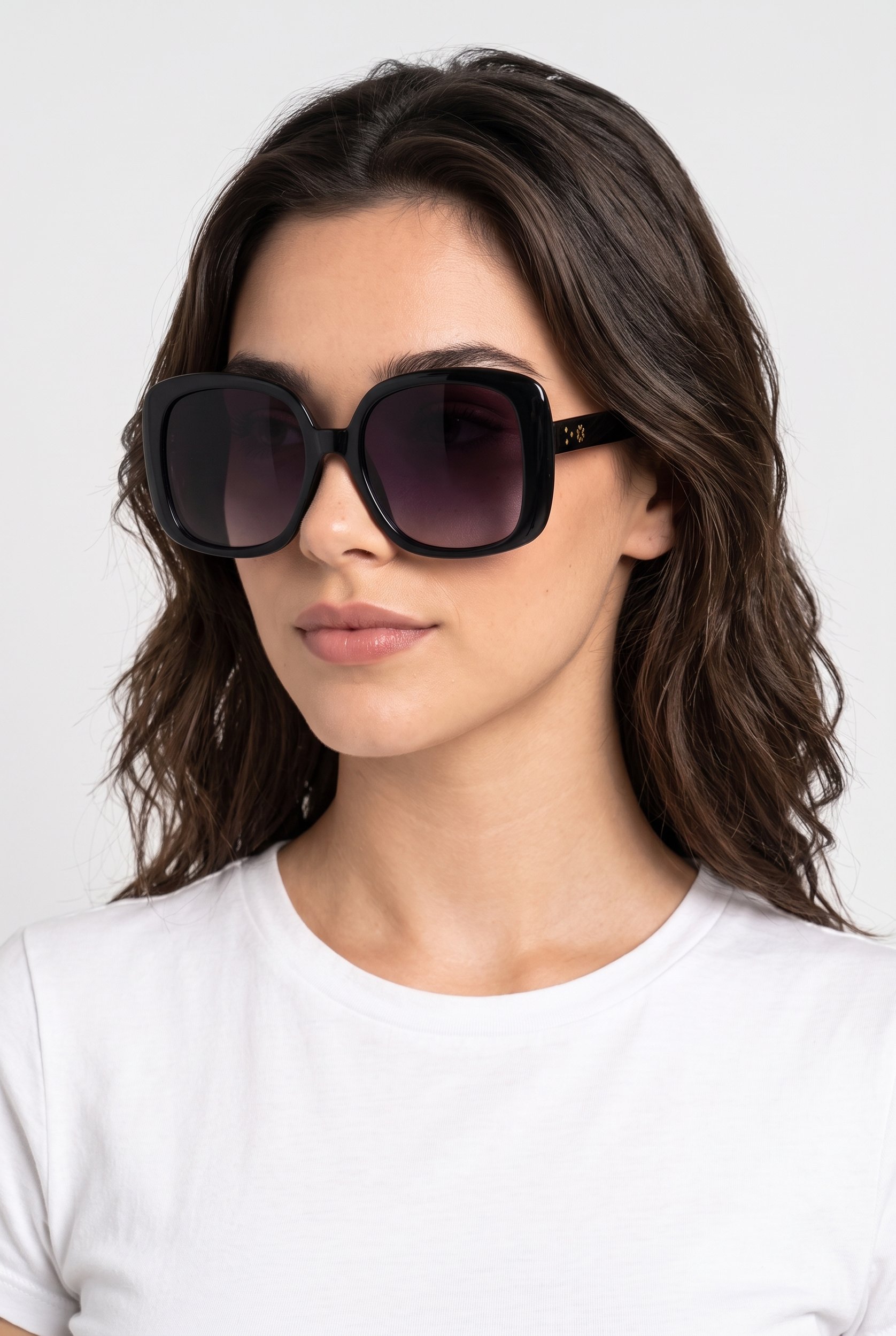 Women 200044001 Oversized Sunglasses, Black