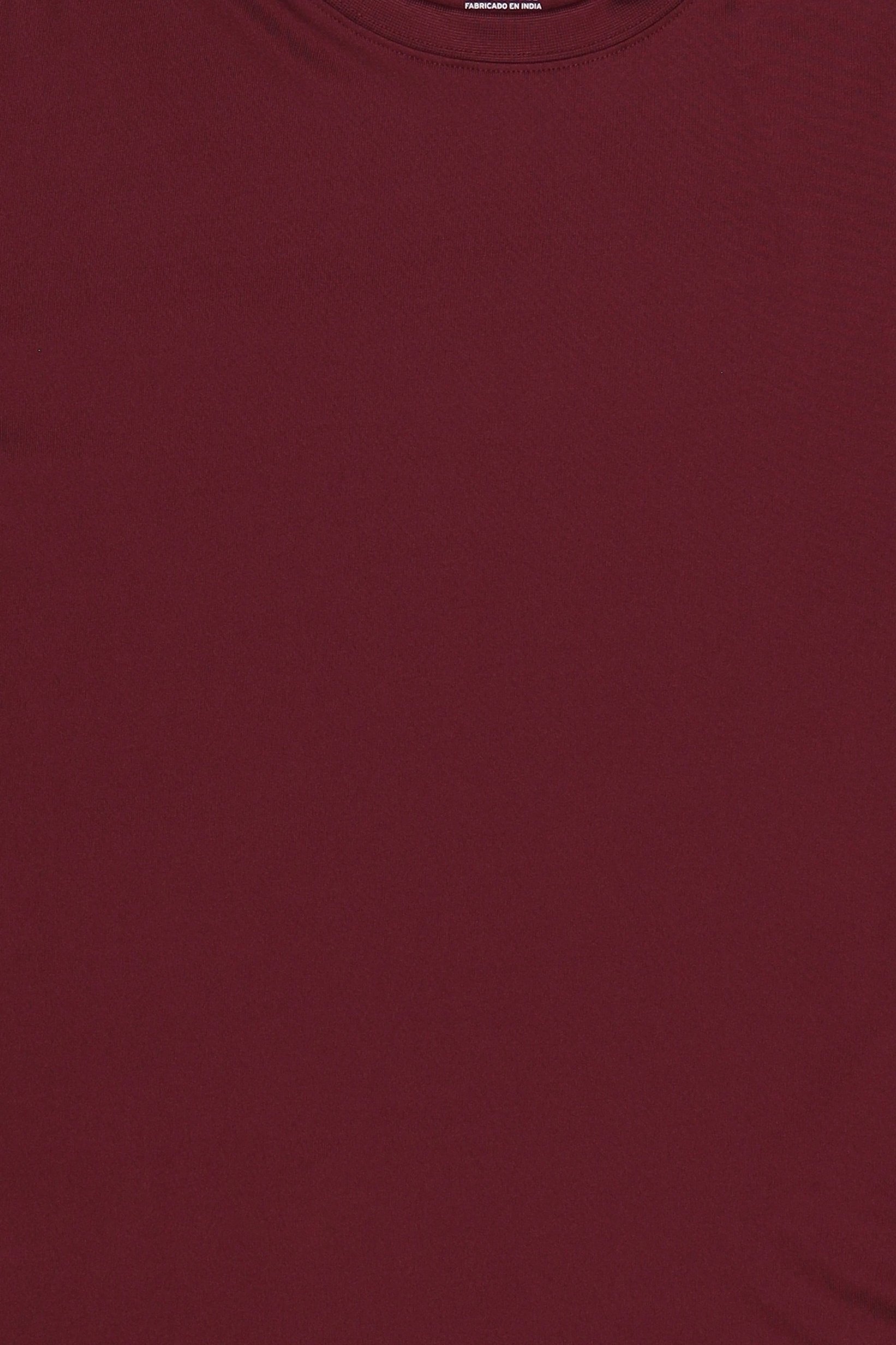 Men Crew Neck Short Sleeve Solid T-Shirt, Maroon