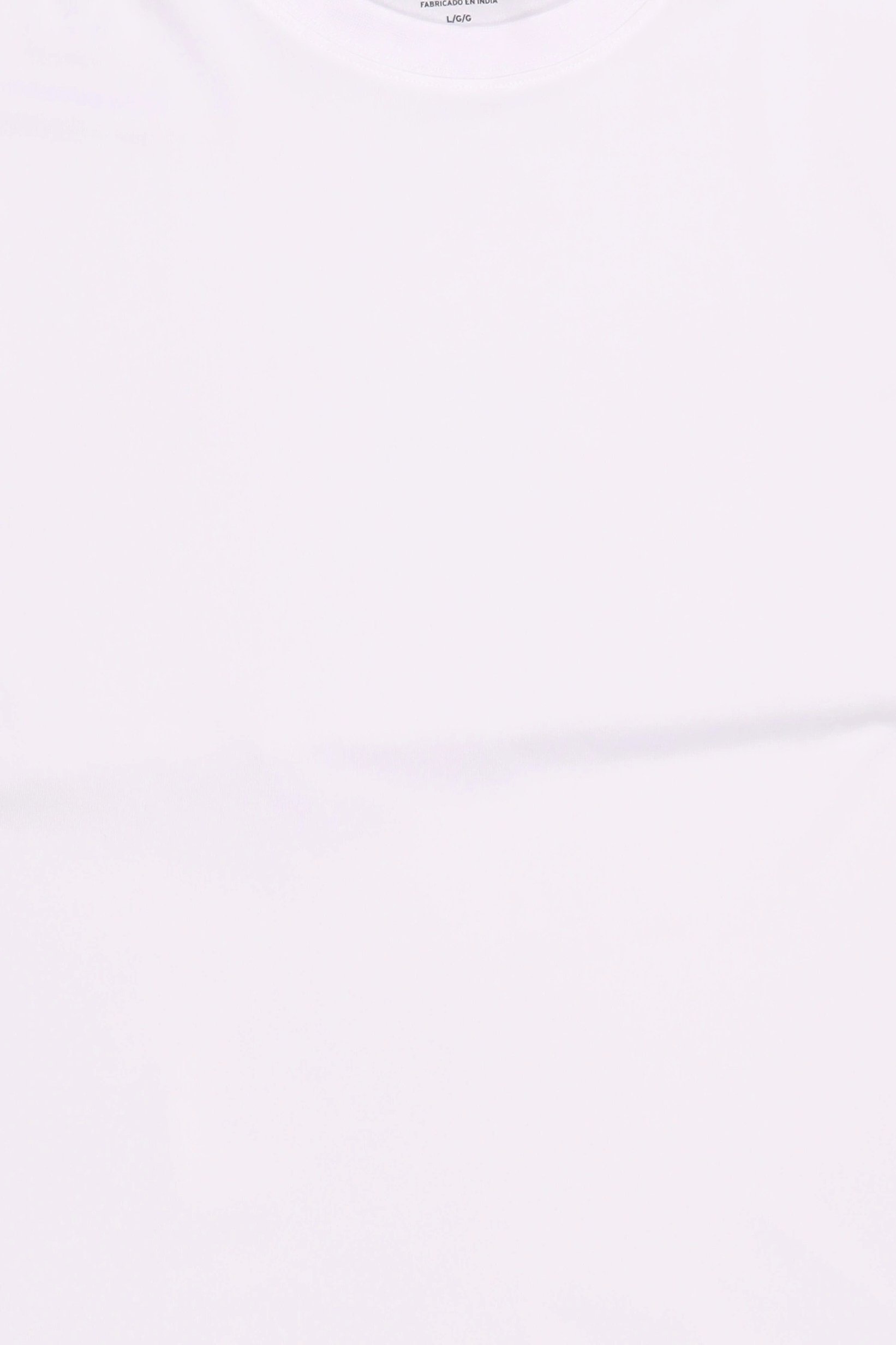 Men Crew Neck Short Sleeve Plain T-Shirt, White