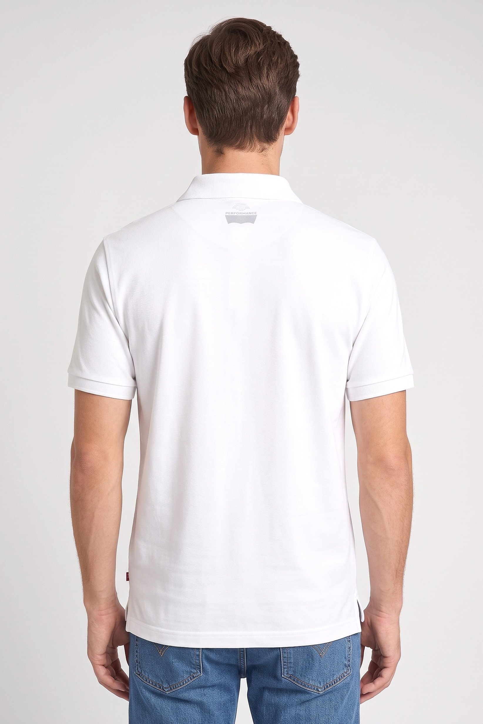 Men Regular Fit Plain Short Sleeve Polo Shirts, White