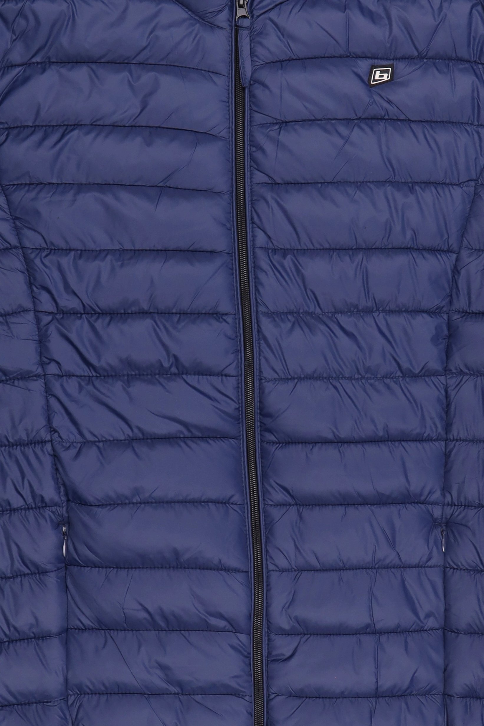 Men Quilted Puffer Jacket, Blue