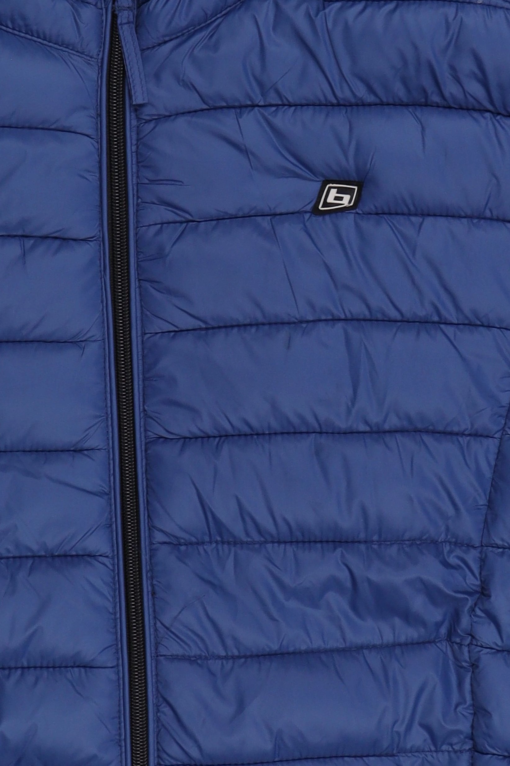 Men Quilted Puffer Jacket, Blue