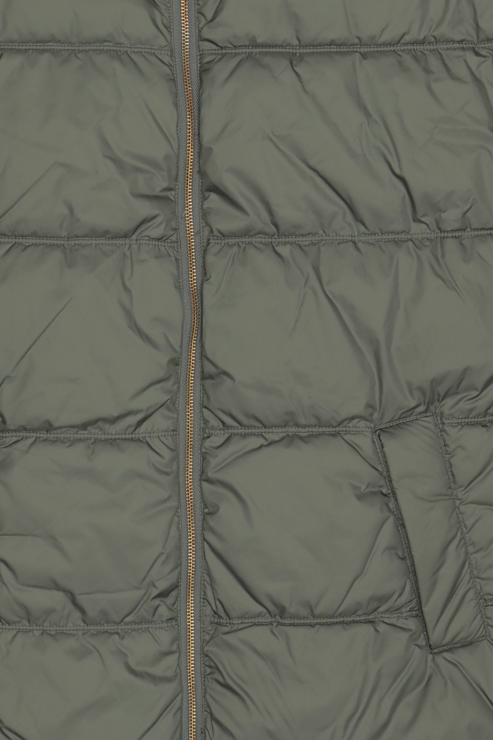 Women Quilted Vest Jacket, Olive