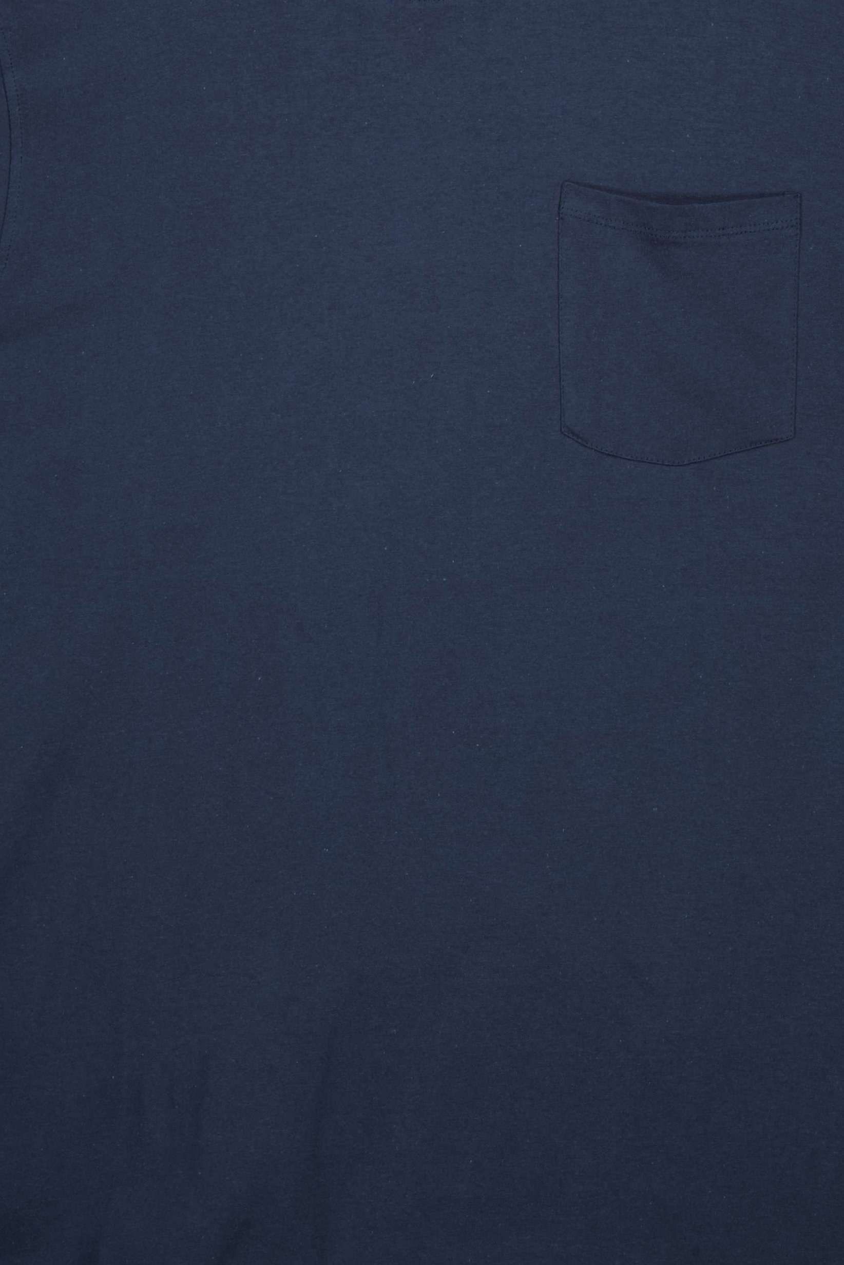 Men Crew Neck Short Sleeve Plain T-Shirt, Navy