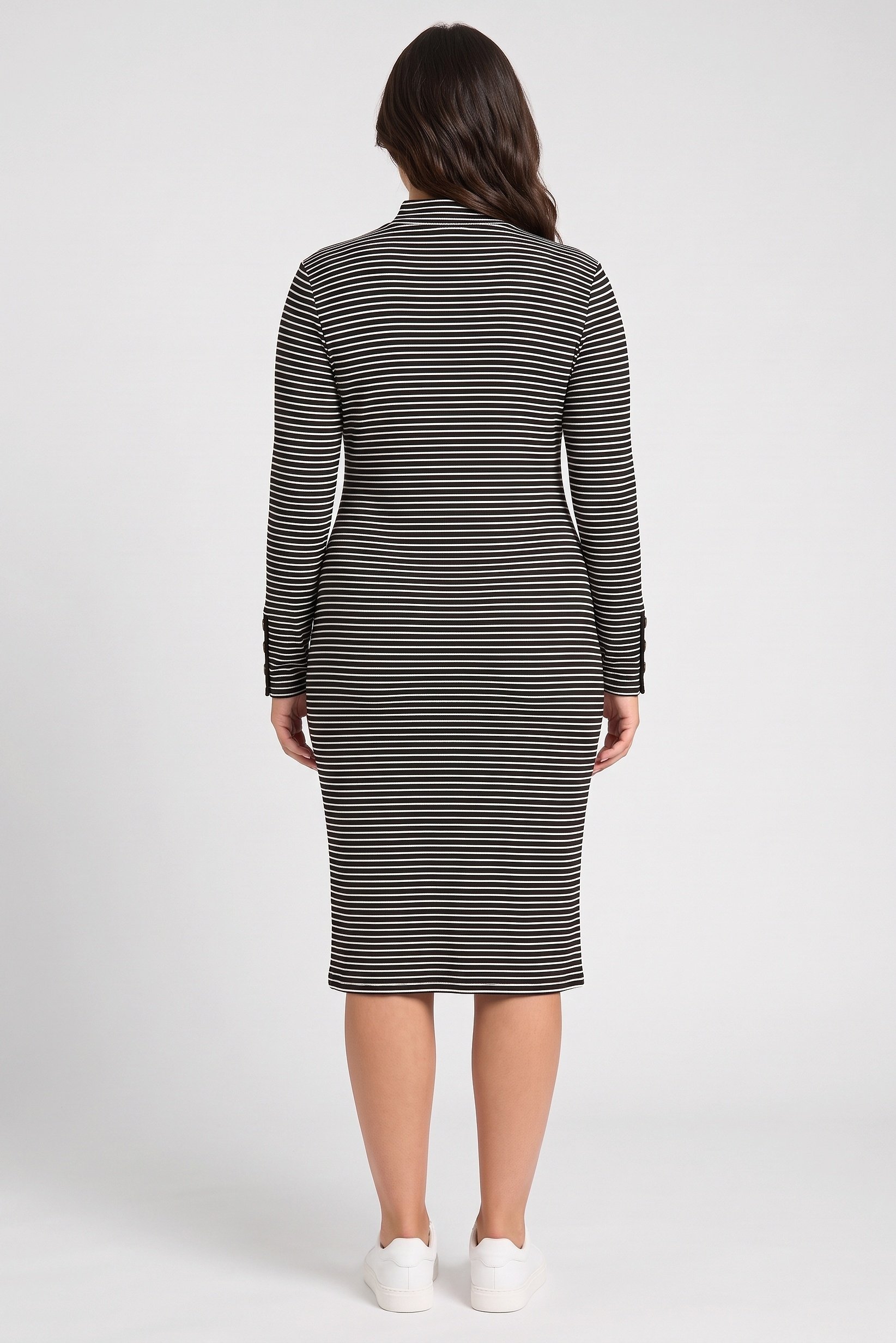 Women Stripes Midi Dress, Multicolor