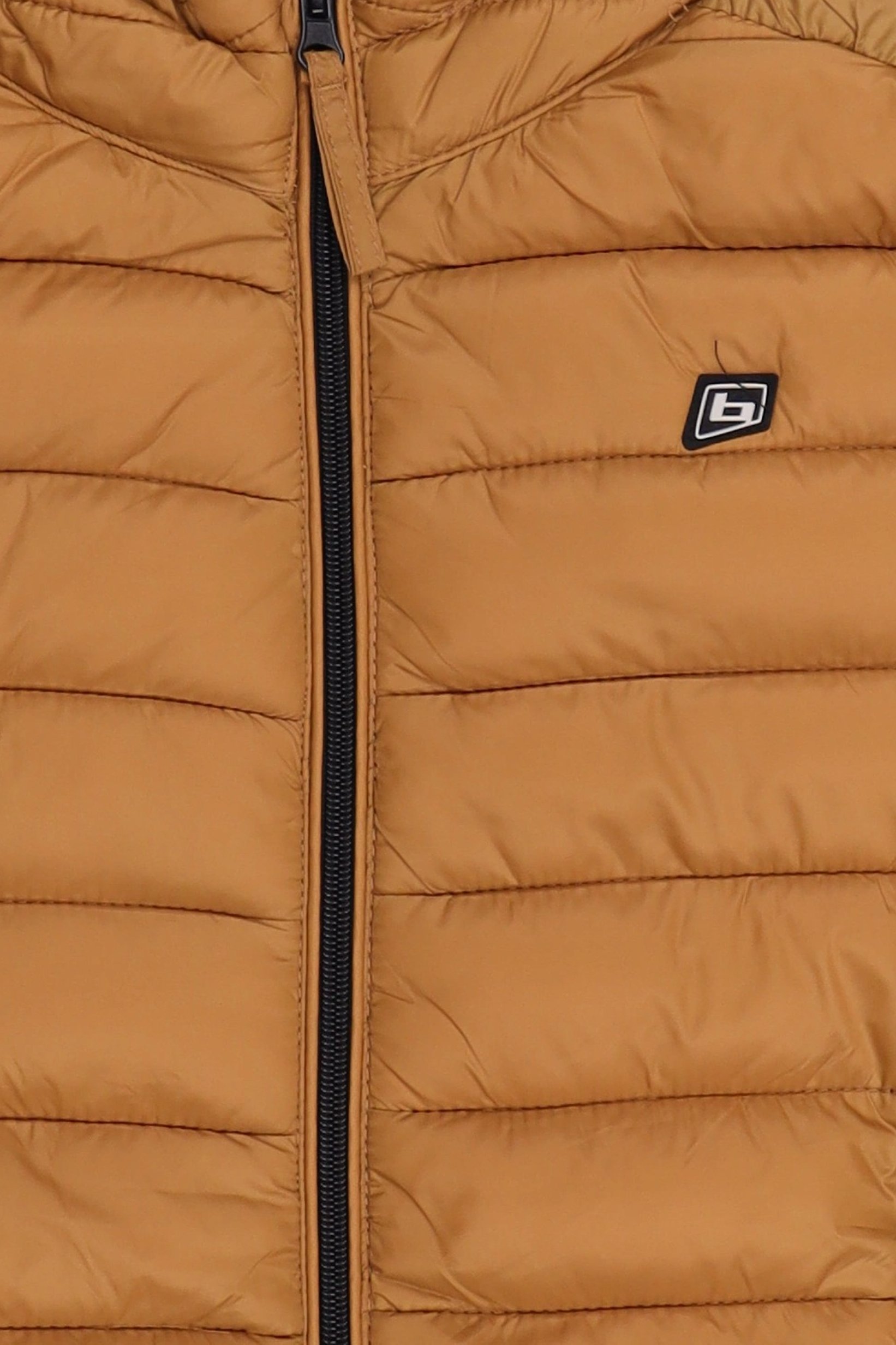 Men Quilted Puffer Jacket, Light Brown