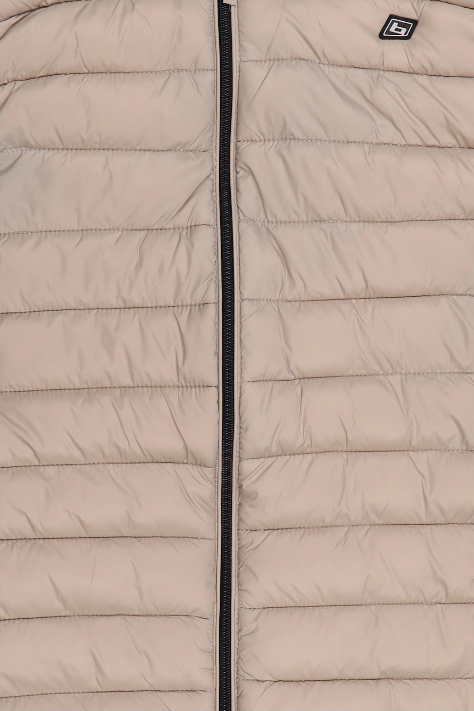 Men Quilted Puffer Vest Jacket, Dark Beige