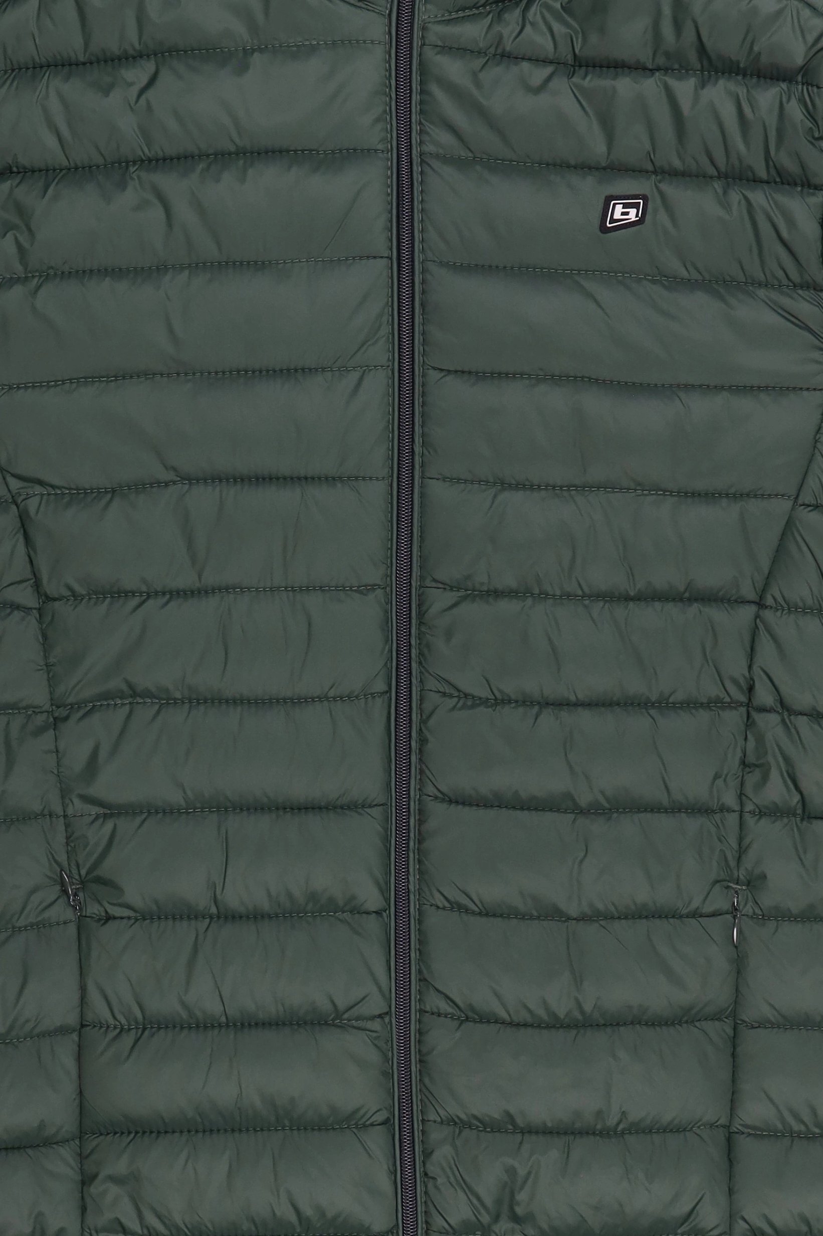 Men Quilted Puffer Jacket, Olive