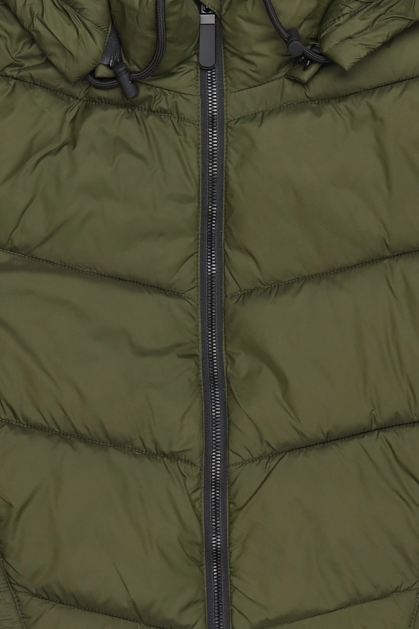 Women Quilted Puffer Jacket, Dark Olive