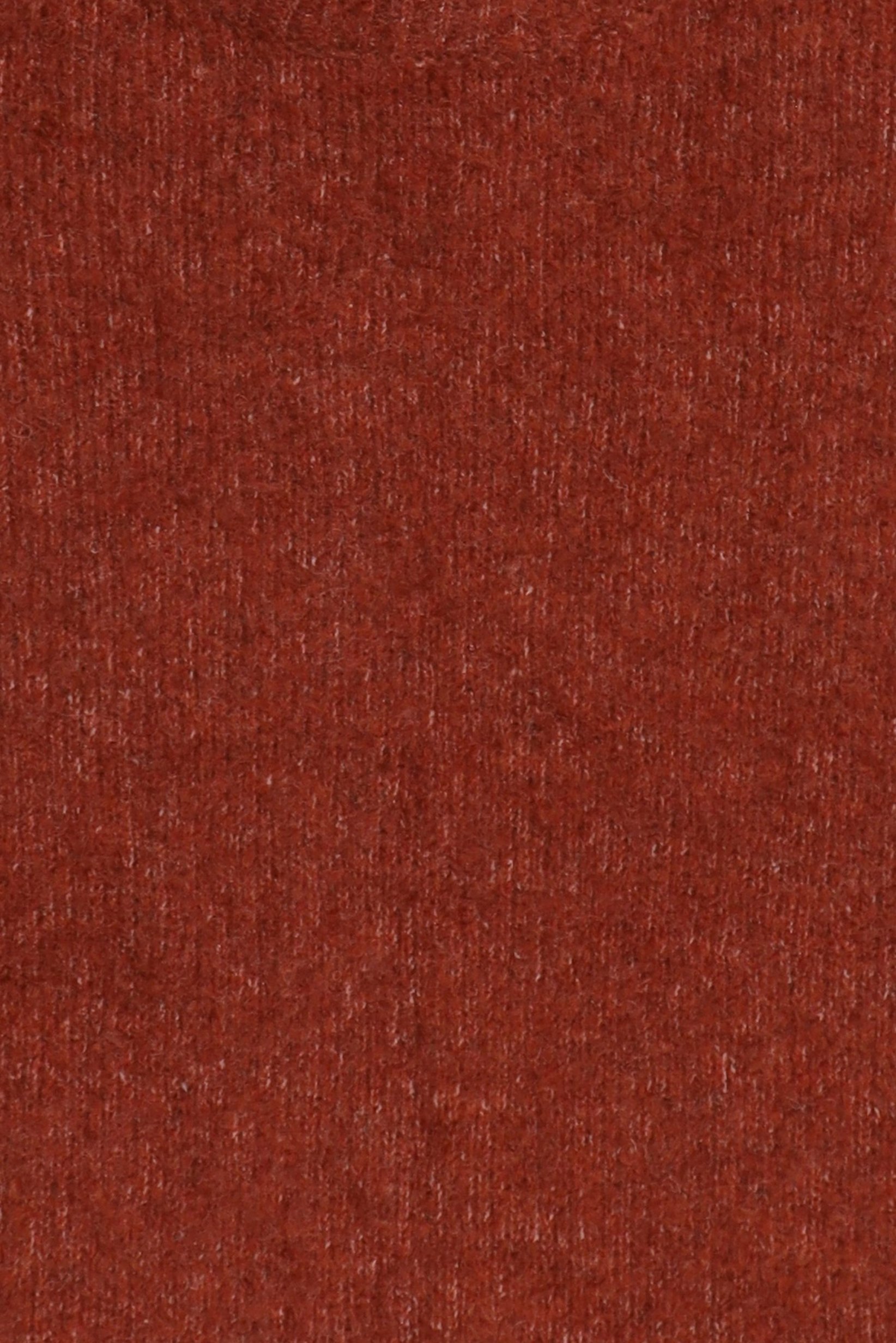 Women Crew Neck Textured Knit Sweater, Rust