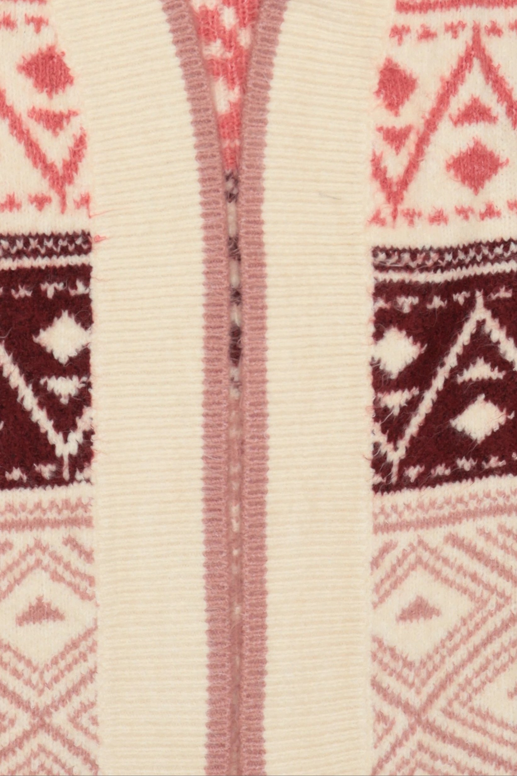 Women Split Neck Knitted Cardigan, Multicolor