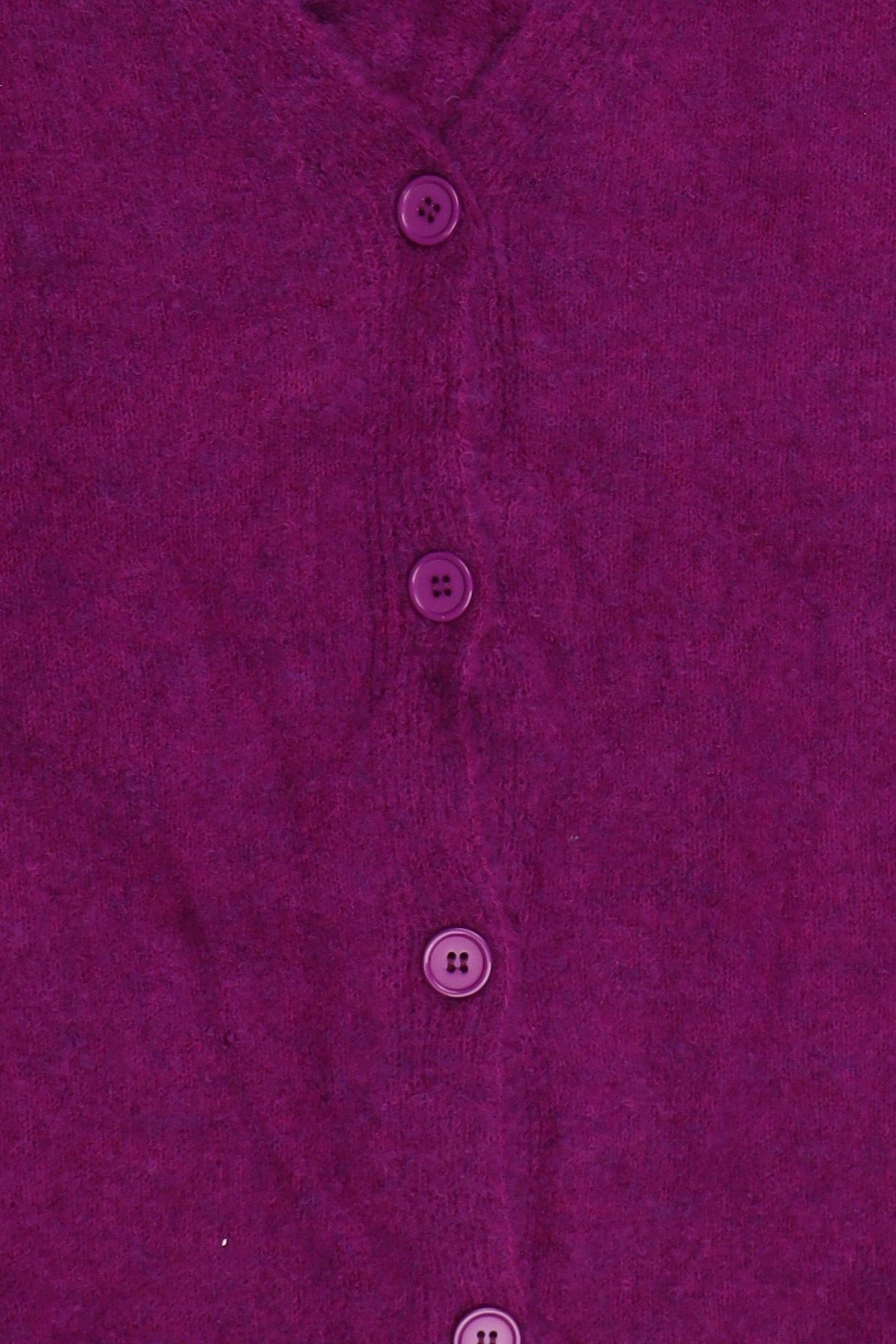 Women V-Neck Textured Cardigan, Purple