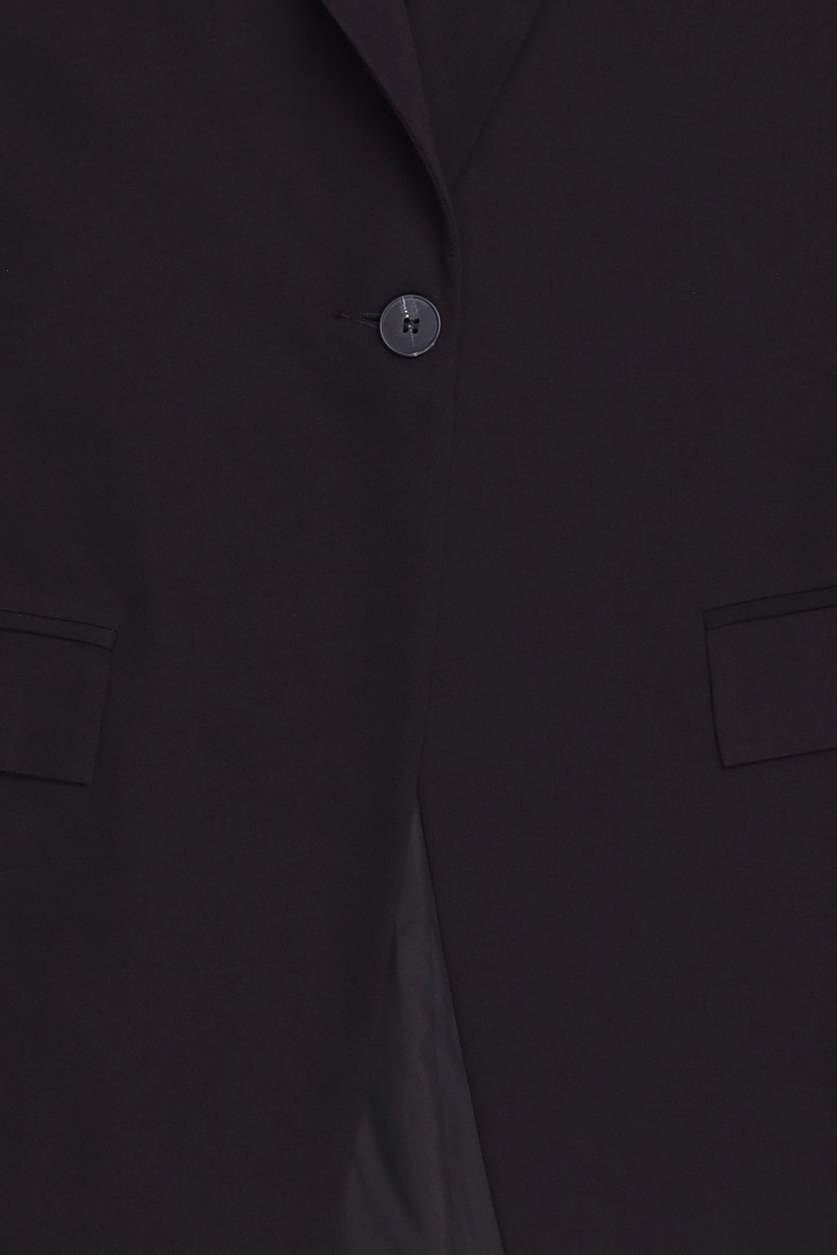 Women Regular Fit Plain Long Sleeve Casual Blazer, Black