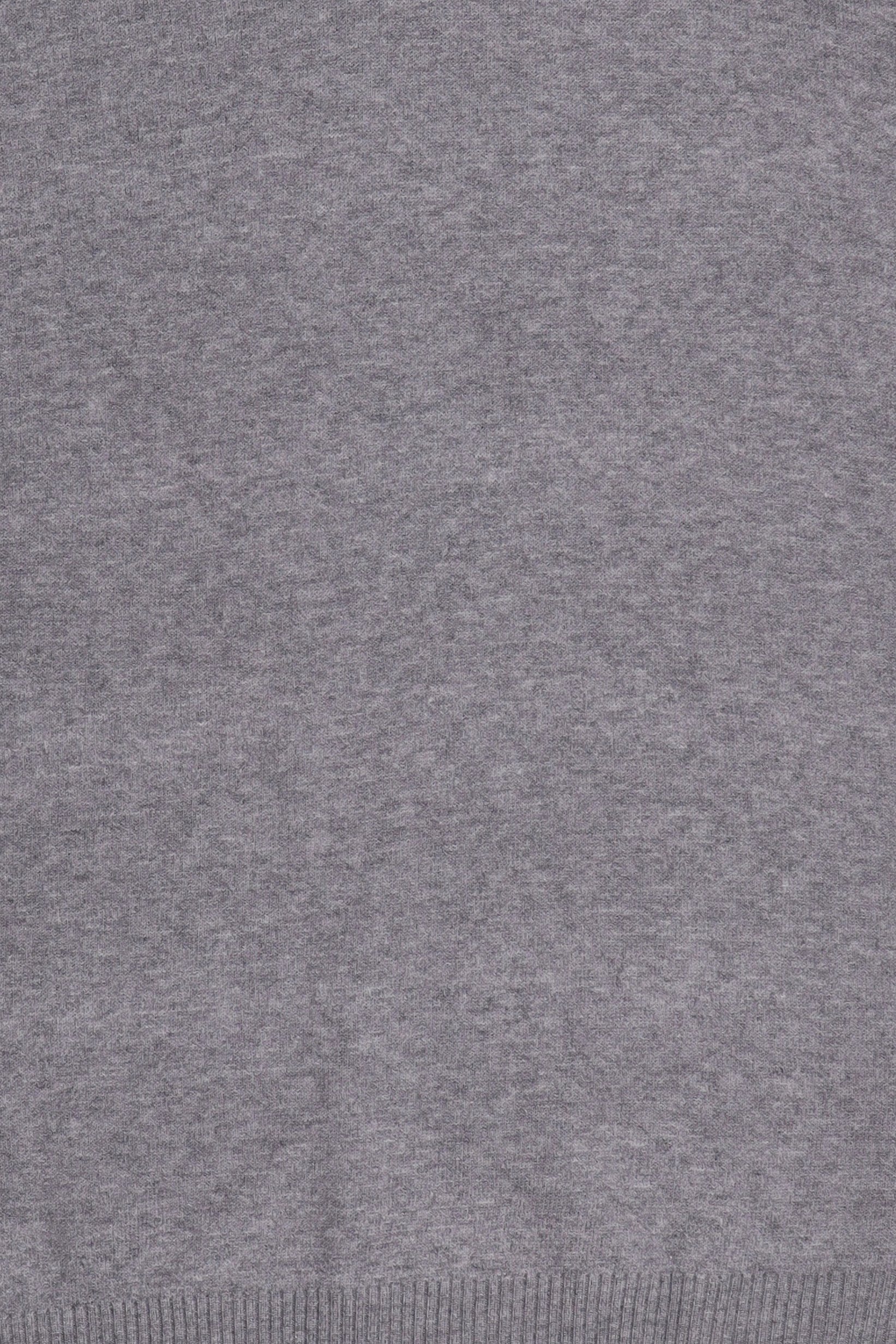 Women Mock Neck Knitted Sweater, Grey