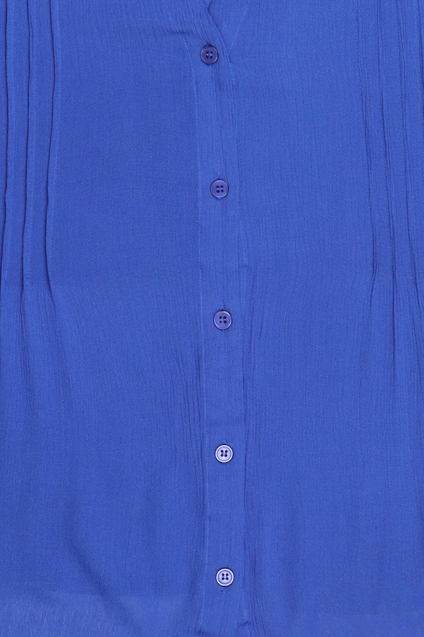 Women V-Neck Long Sleeve Textured Blouse, Blue