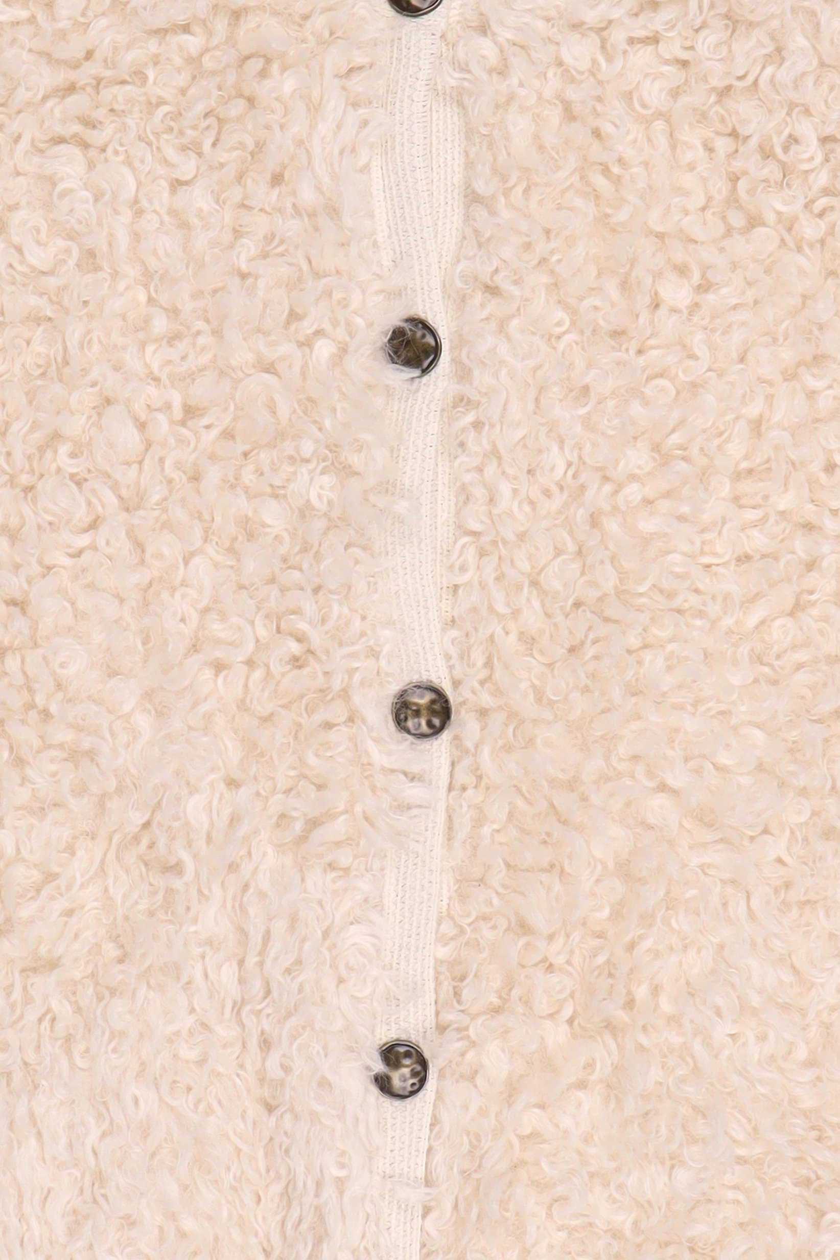 Women Crew Neck Textured Cardigan, Beige