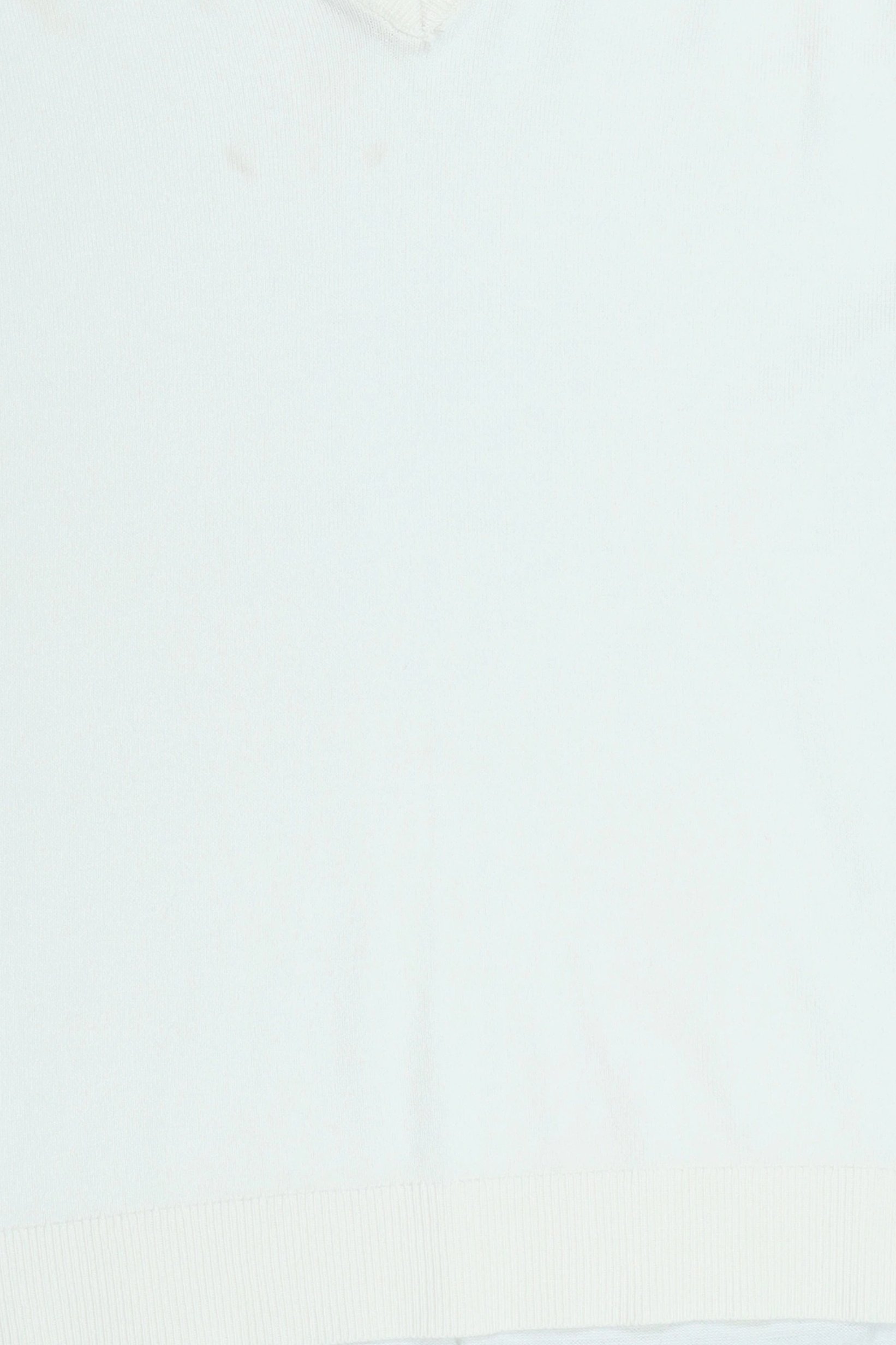 Women V-Neck Plain Sweater, Off White