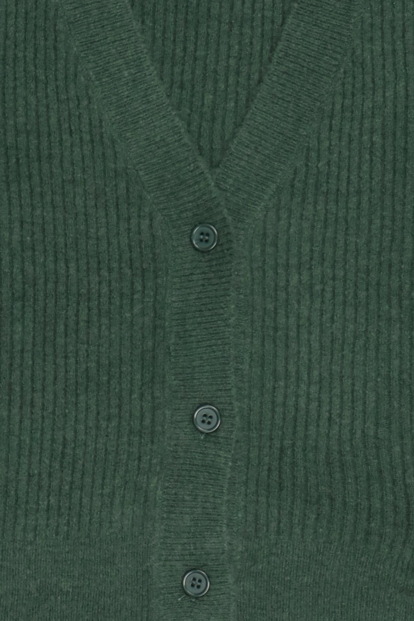 Women V-Neck Knitted Cardigan, Green