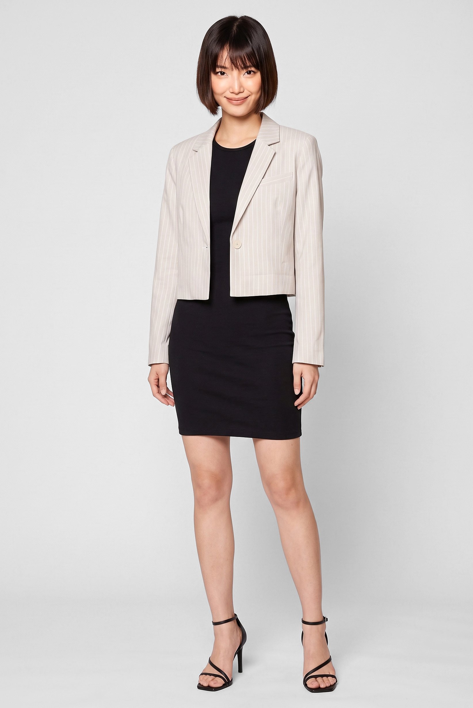 Women Regular Fit Stripe Casual Blazer, Multicolor