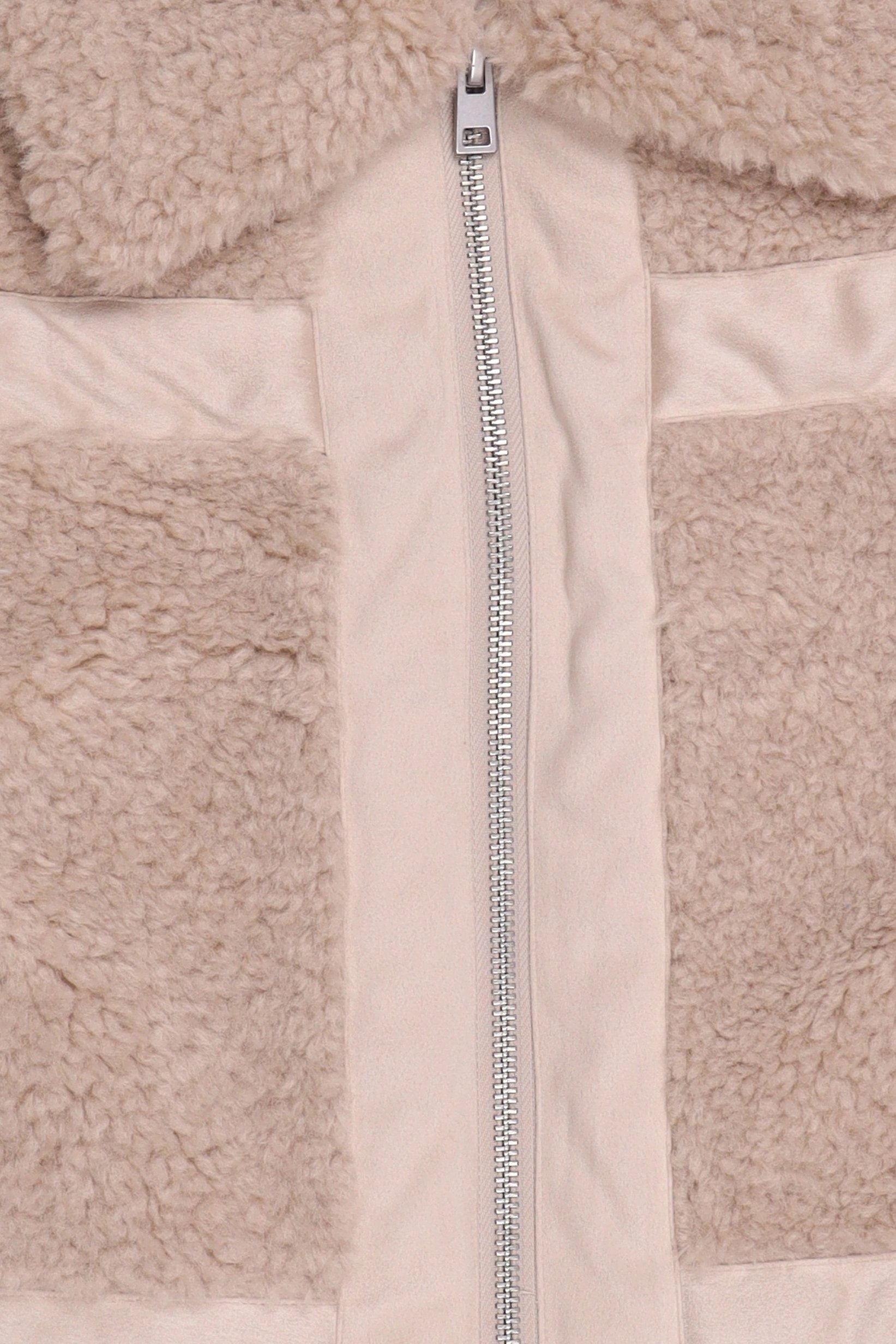 Women Textured Jacket Vest, Taupe