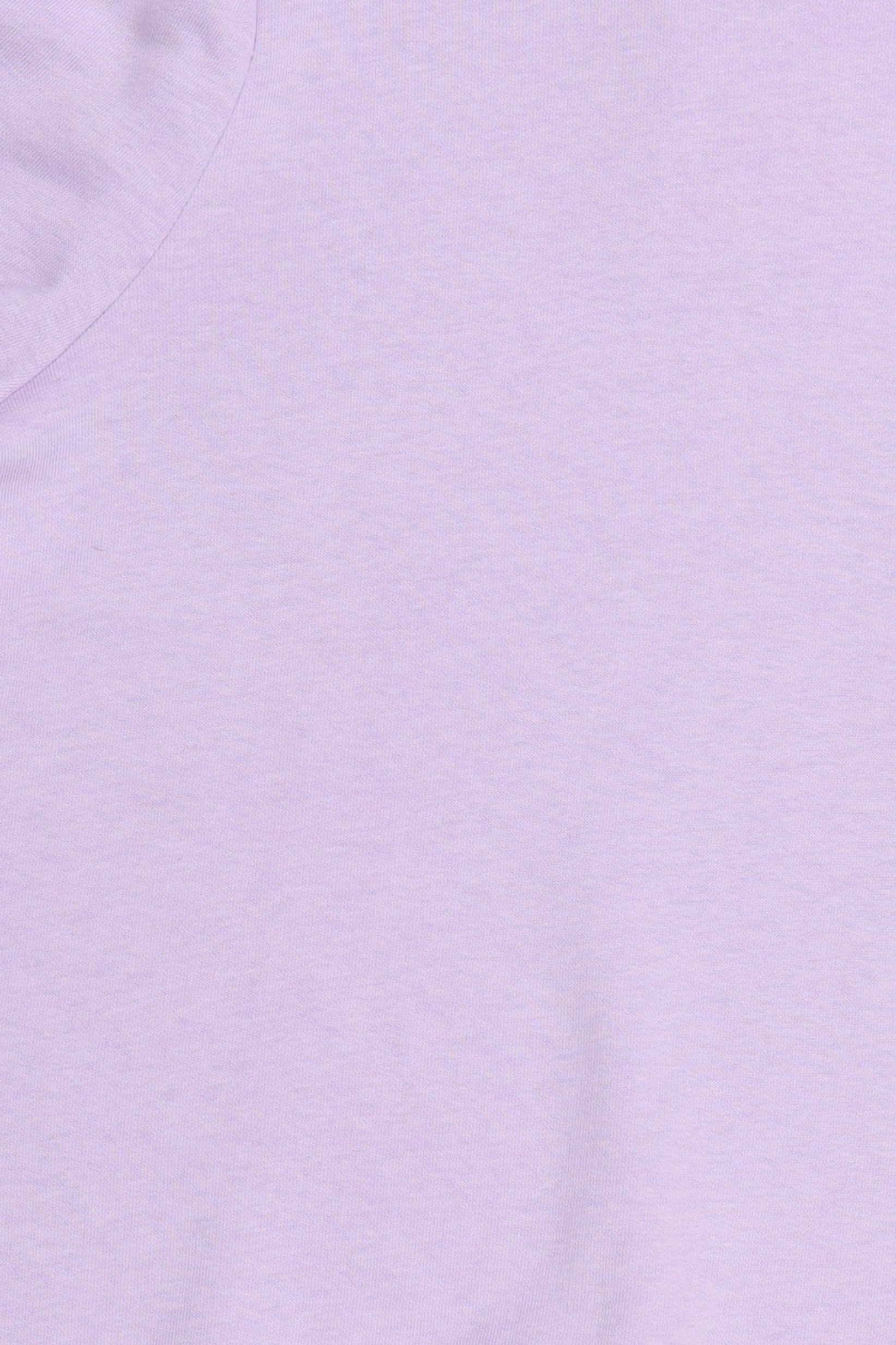 Women Crew Neck Puffed Sleeve Plain Top, Lilac