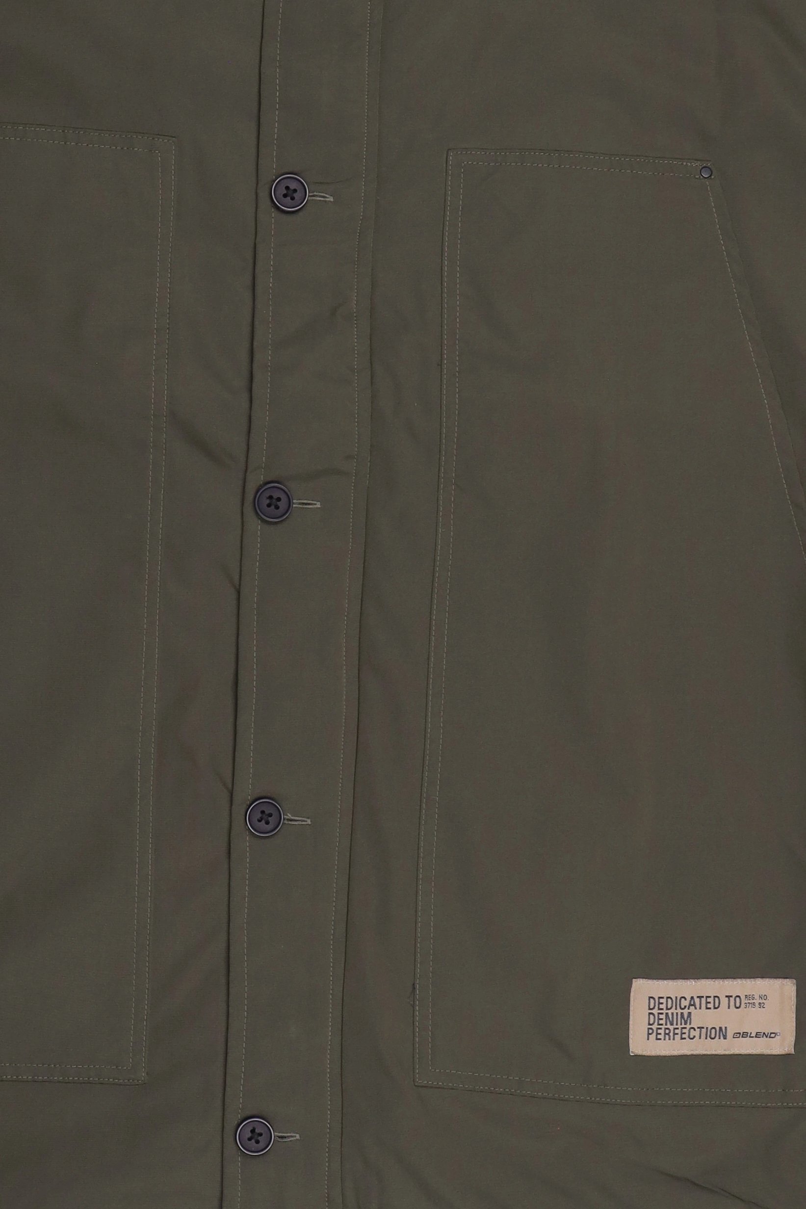 Men Plain Bomber Jacket, Dark Olive