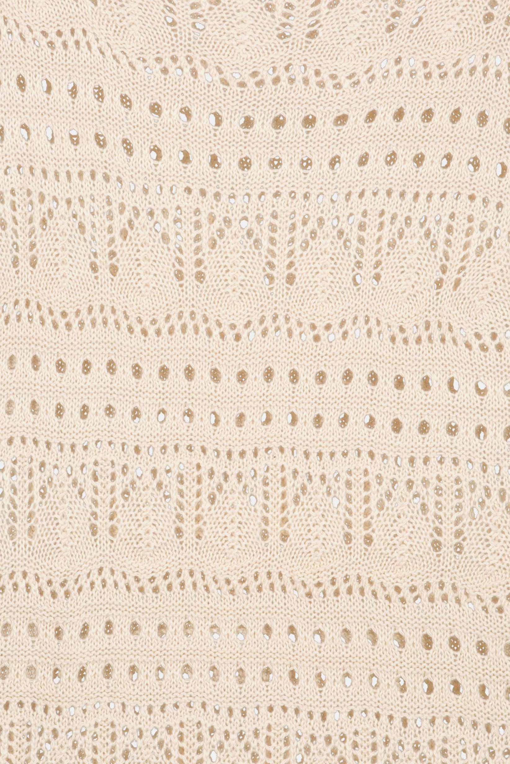 Women Eyelet Midi Dress, Beige