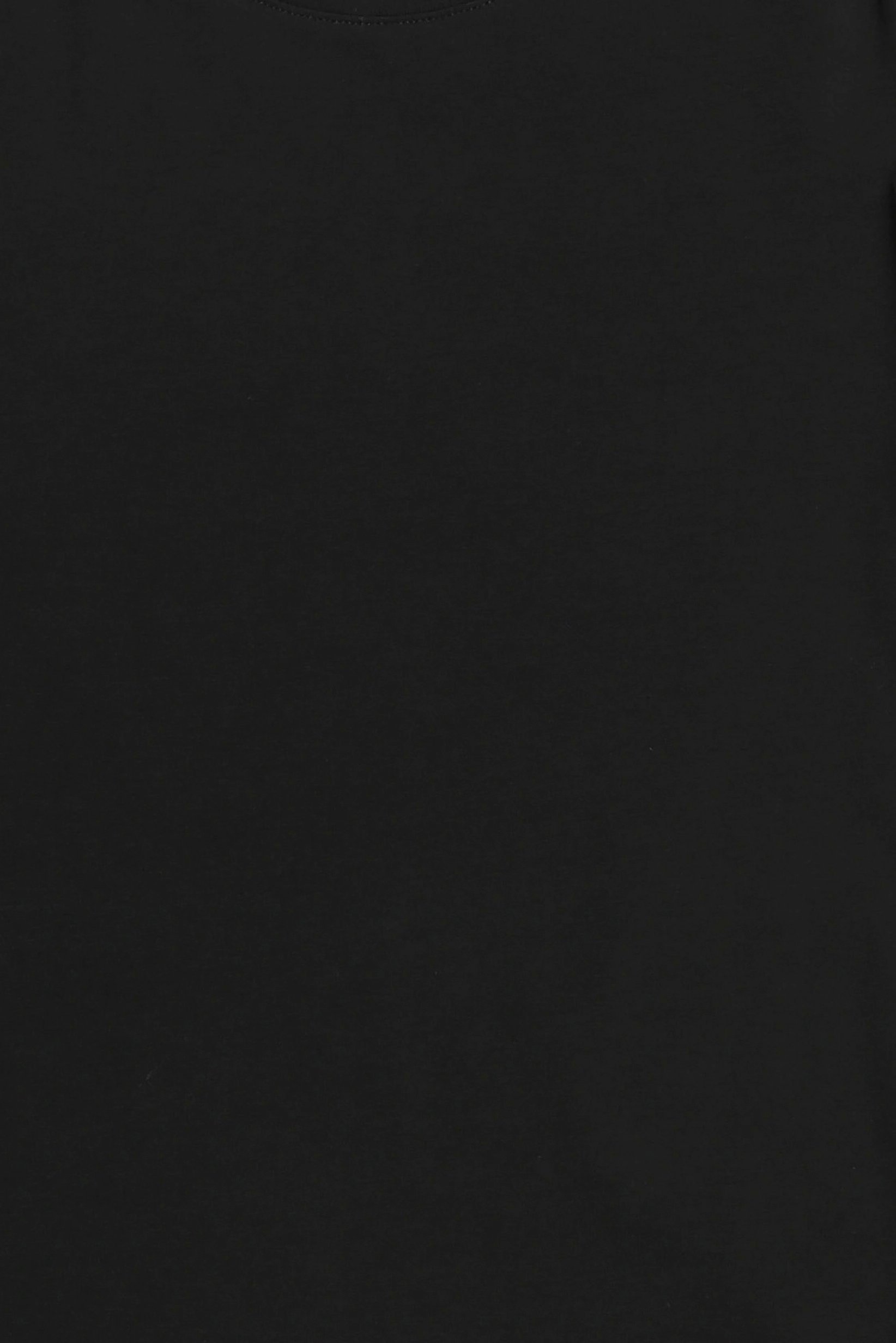 Women Crew Neck Short Sleeve Plain T-Shirt, Black
