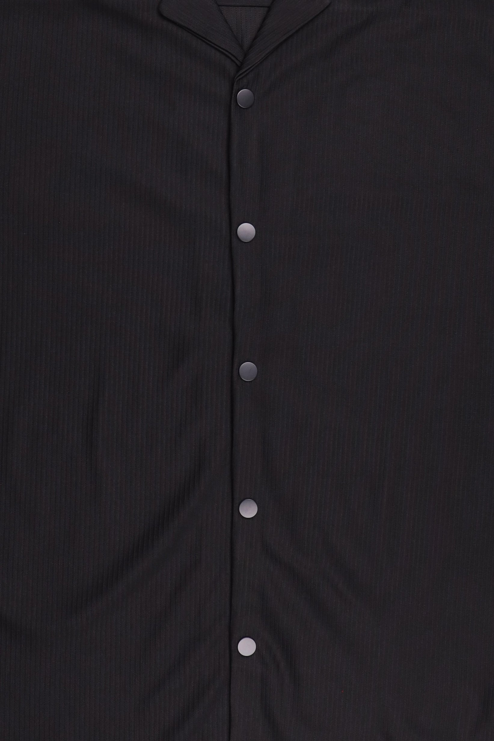 Men Regular Fit Short Sleeve Textured Casual Shirt, Black