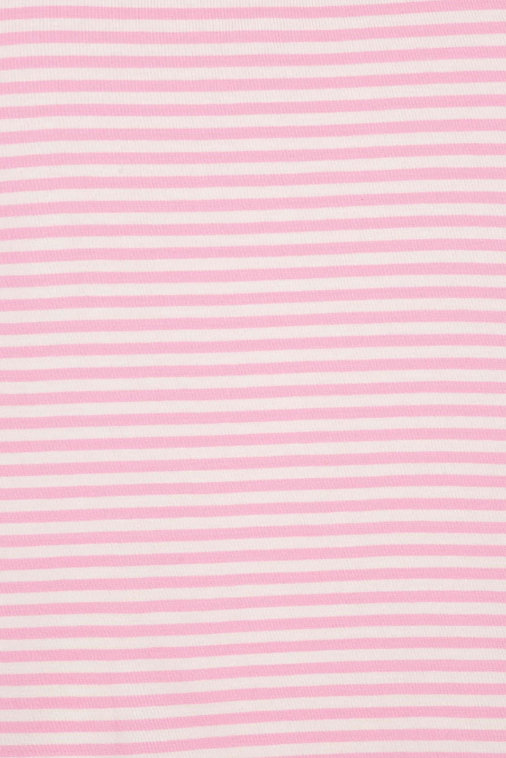 Women Round Neck Cap Sleeve Stripe T-Shirt, Multicolor