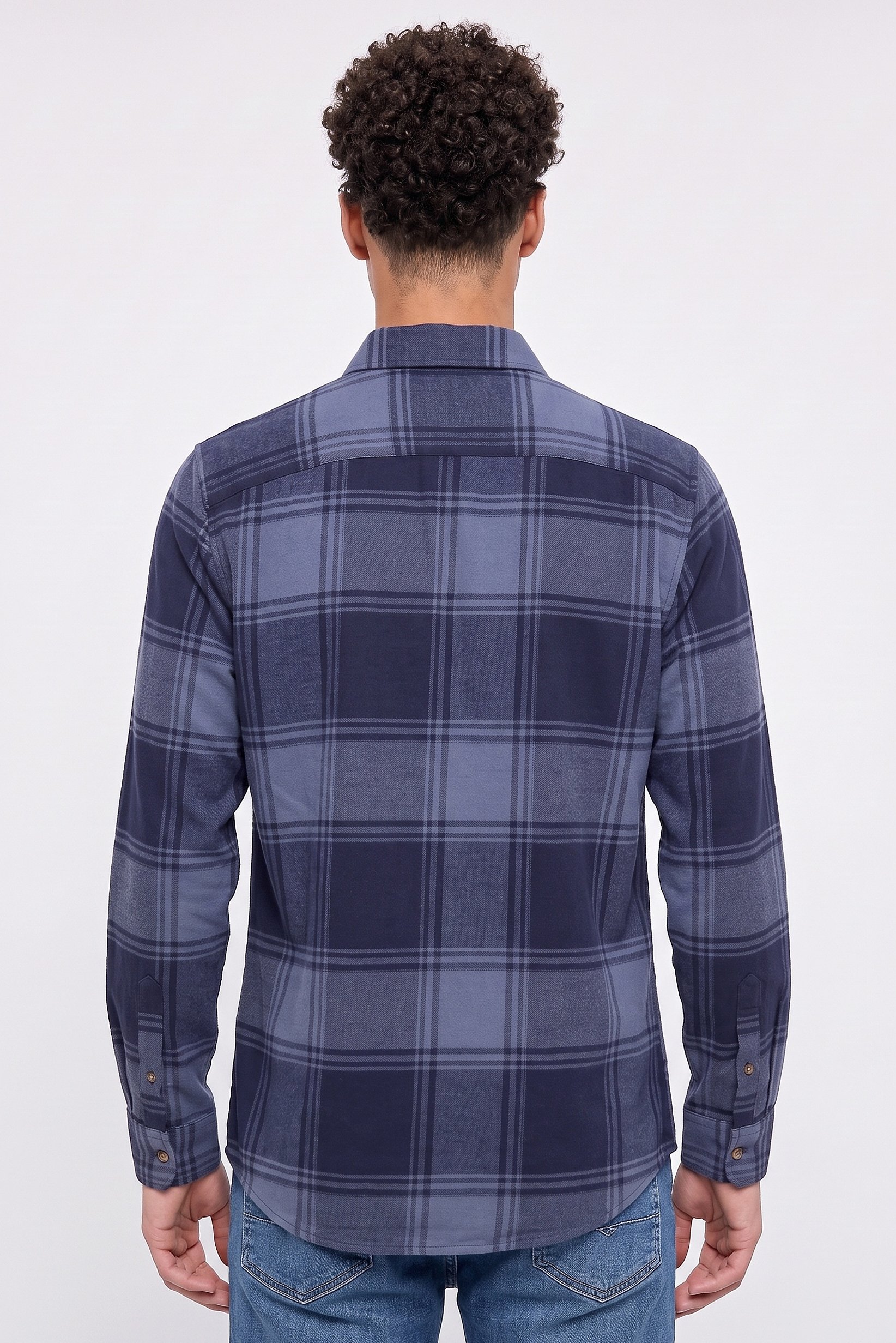 Men Slim Fit Plaid Long Sleeve Casual Shirt, Multicolor