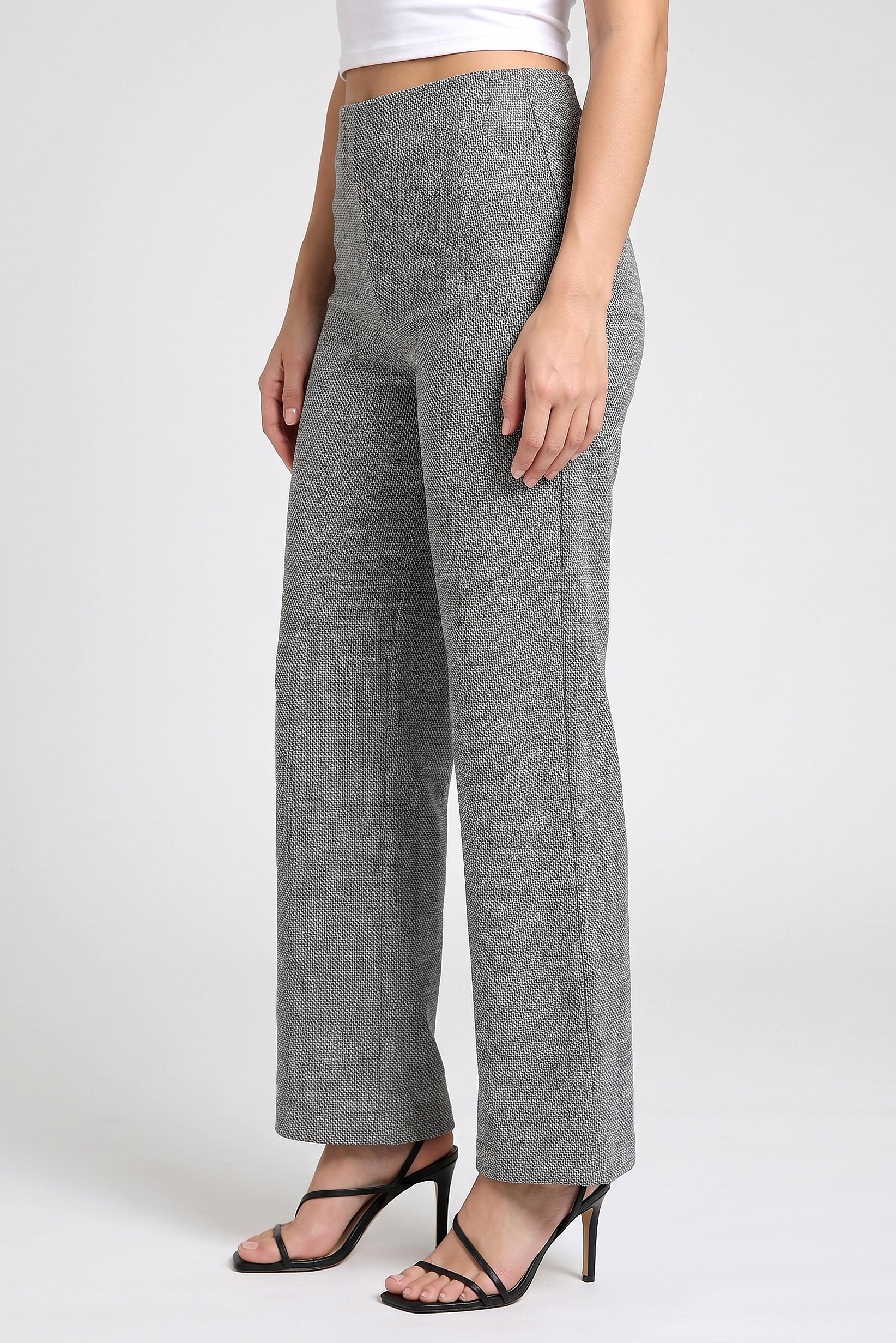 Women Regular Fit 30 Inseam Plain Wide Leg Pants, Multicolor