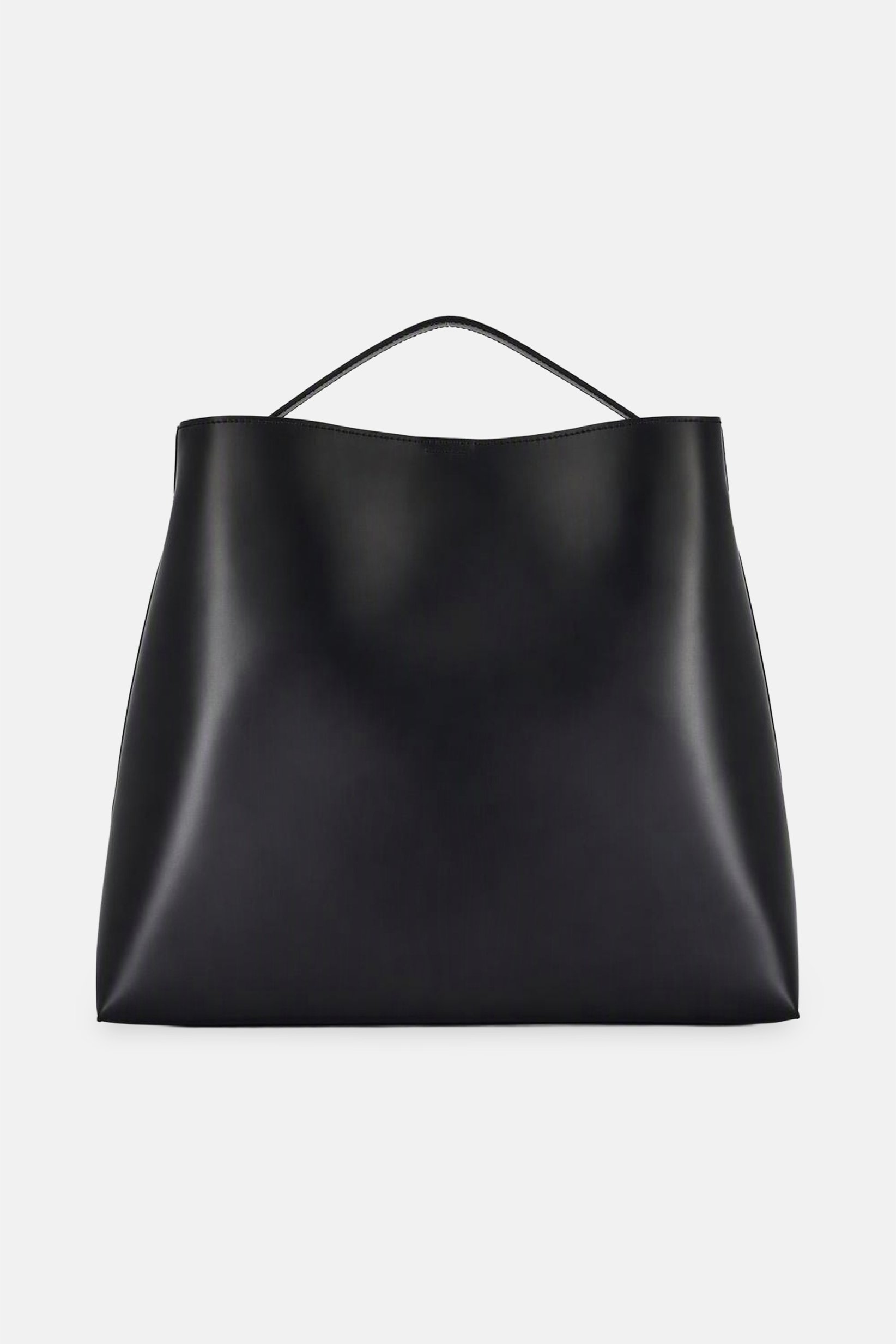 Women Plain Tote Bag With Pouch, Black
