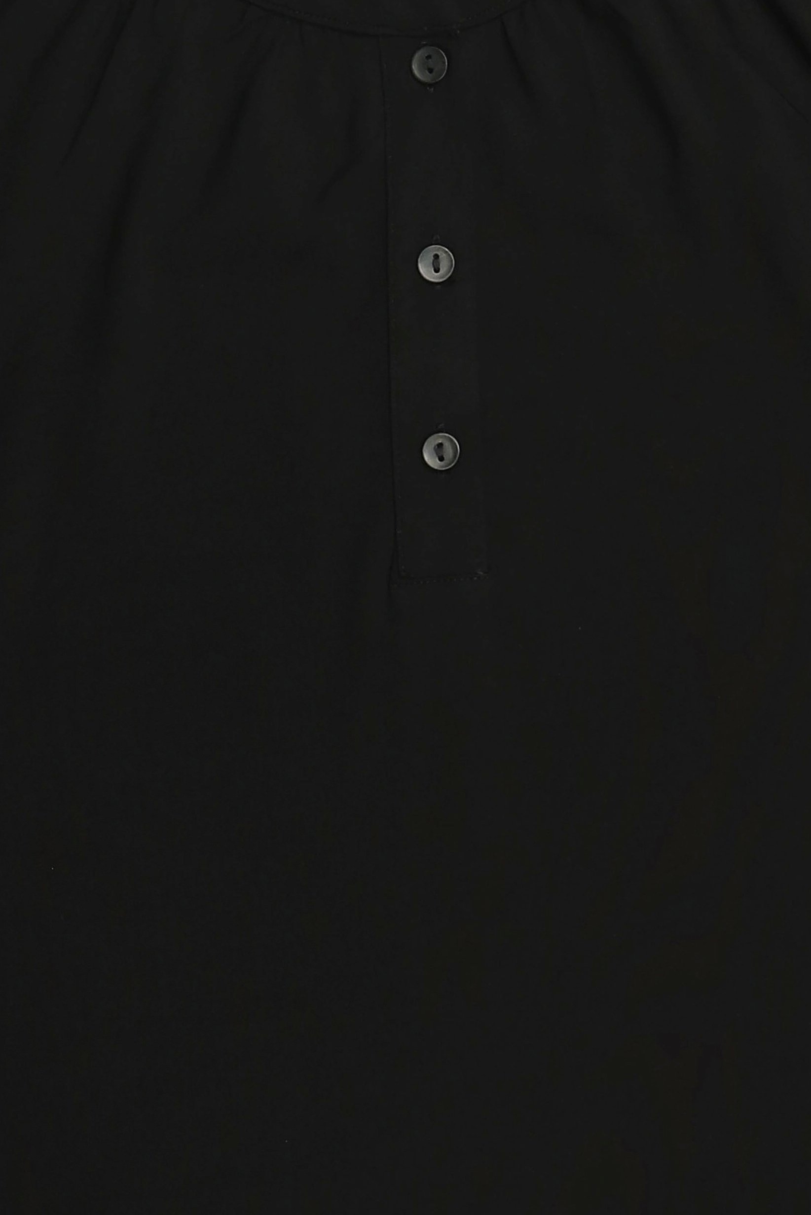 Women Crew Neck Long Sleeve Plain Blouse, Black