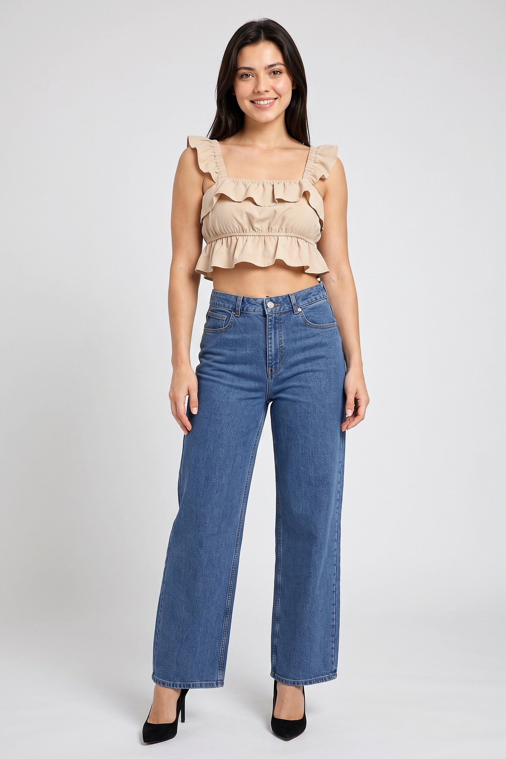 Women Regular Fit Stretchable Denim Jeans, Blue