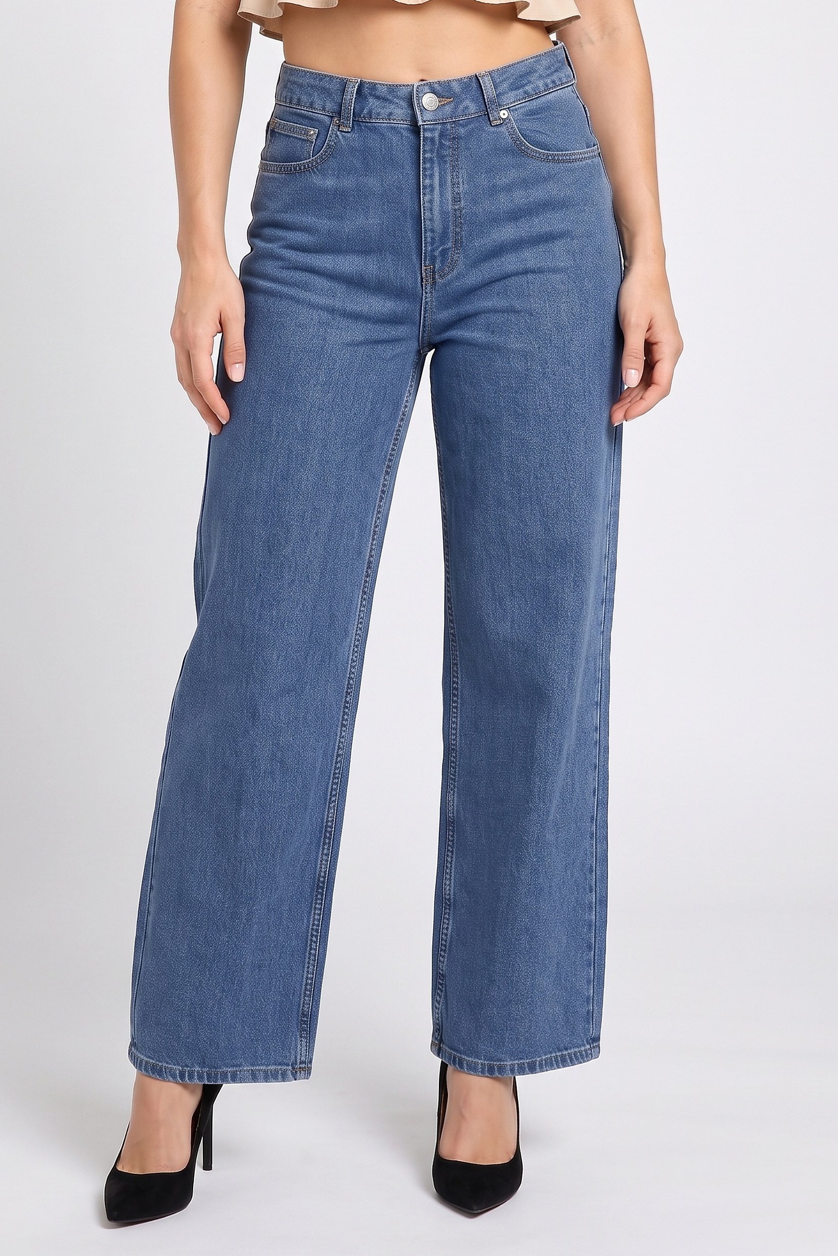 Women Regular Fit Stretchable Denim Jeans, Blue