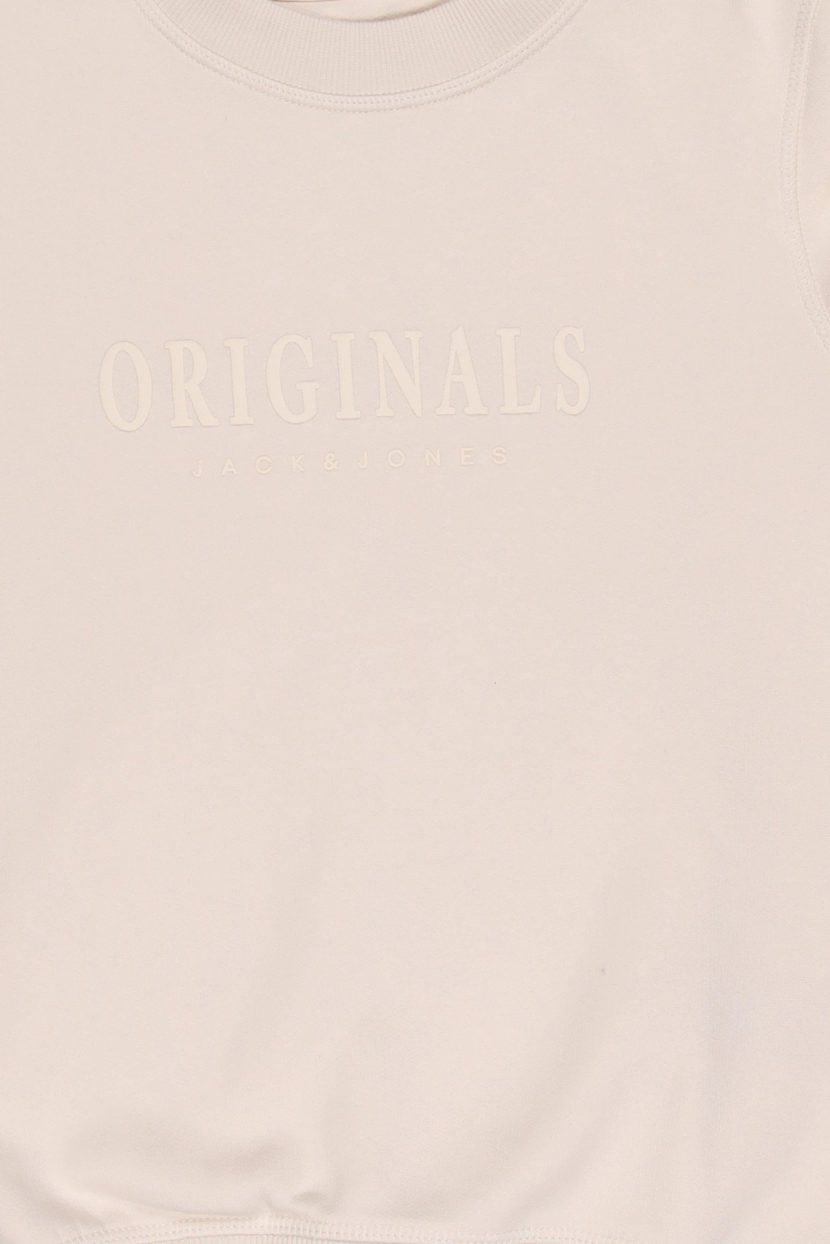 Kids Boys Brand Logo Long Sleeve Sweatshirt, Beige