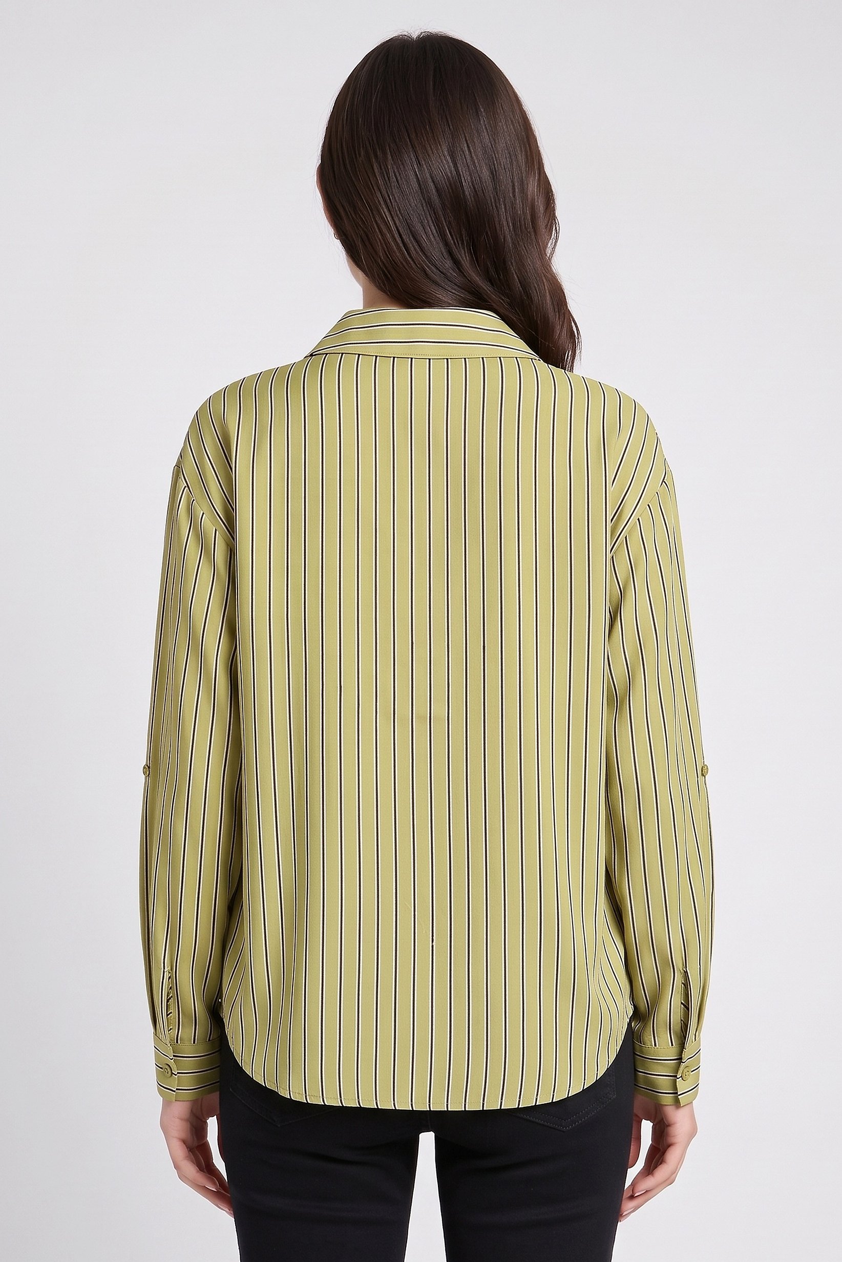 Women Regular Fit Stripe Long Sleeve Shirt, Multicolor