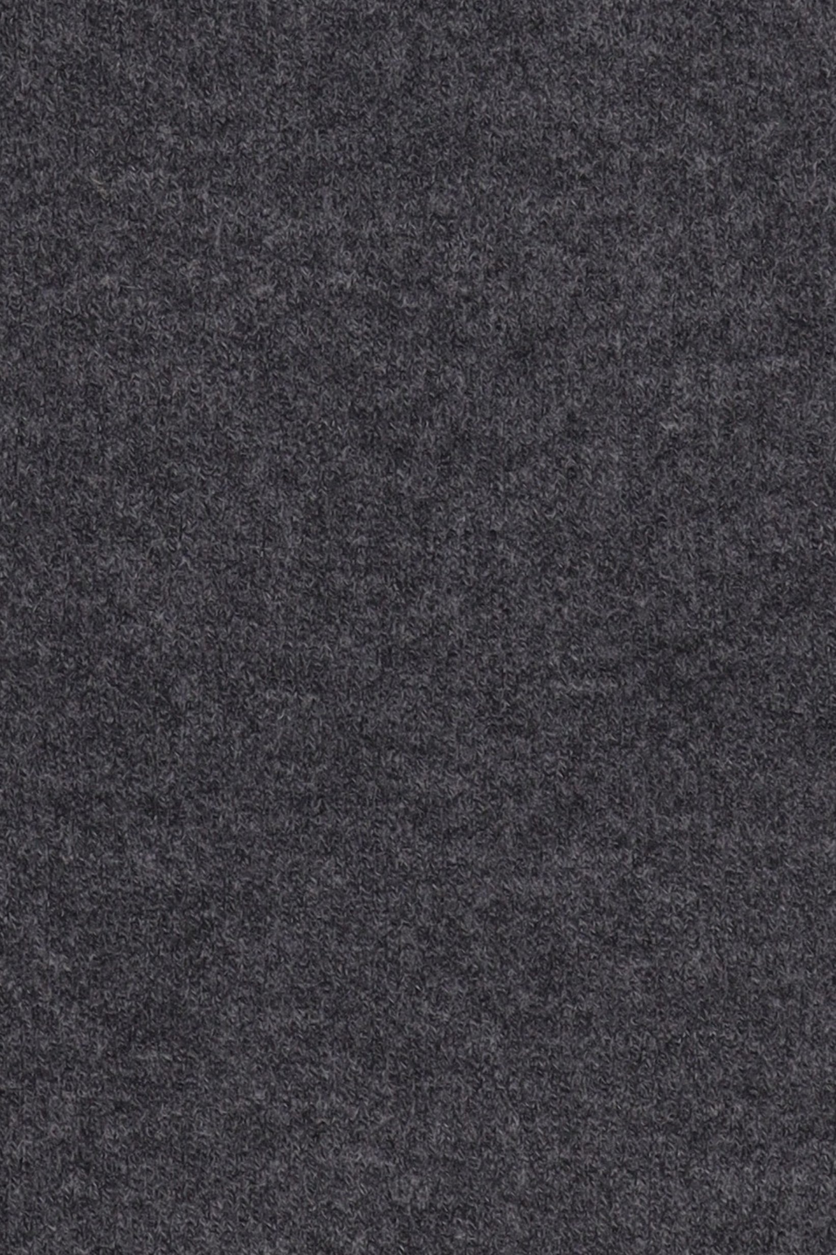 Women Crew Neck Knitted Sweater, Dark Grey