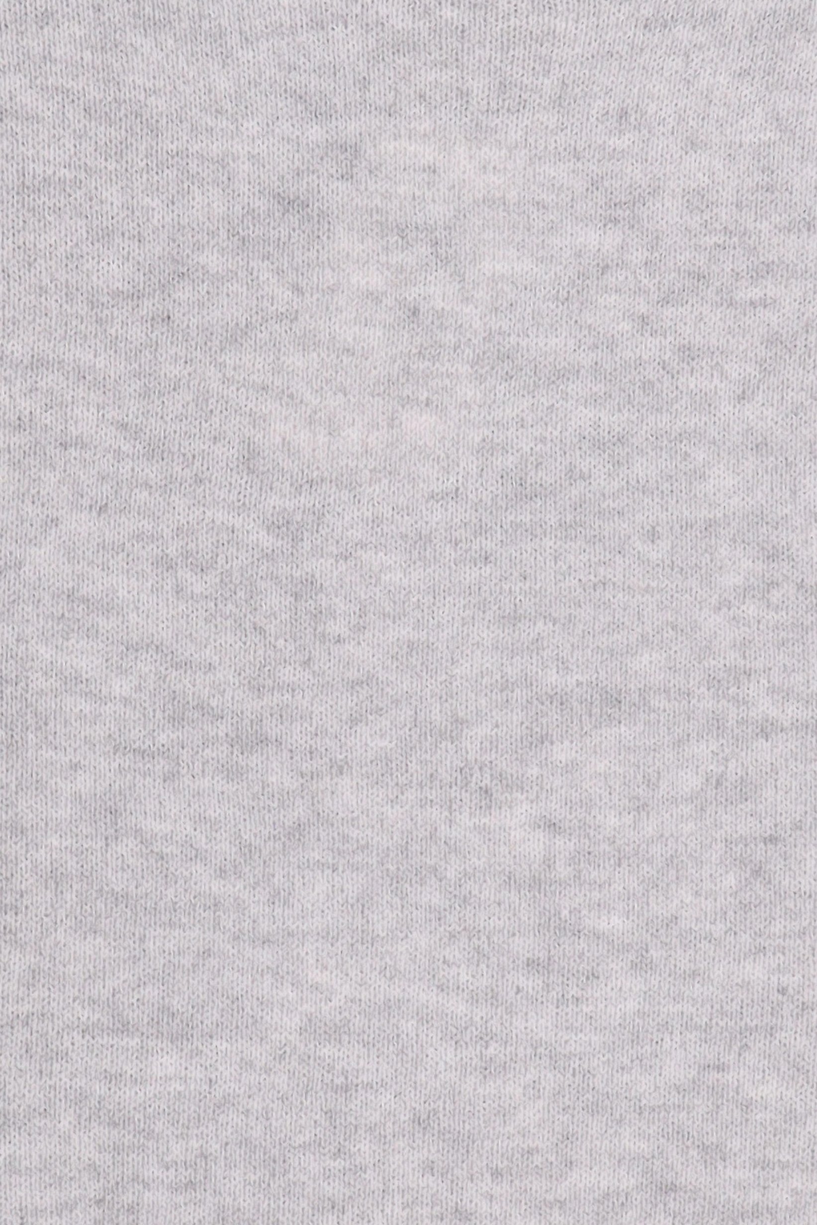 Women Crew Neck Knitted Sweater, Light Grey
