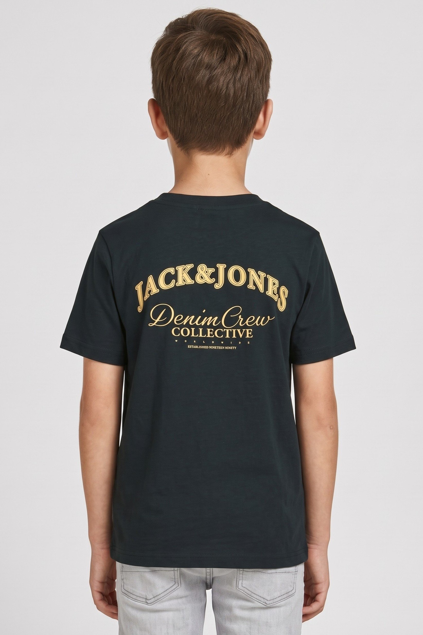 Kids Boy Brand Short Sleeve Logo T-Shirt, Dark Green